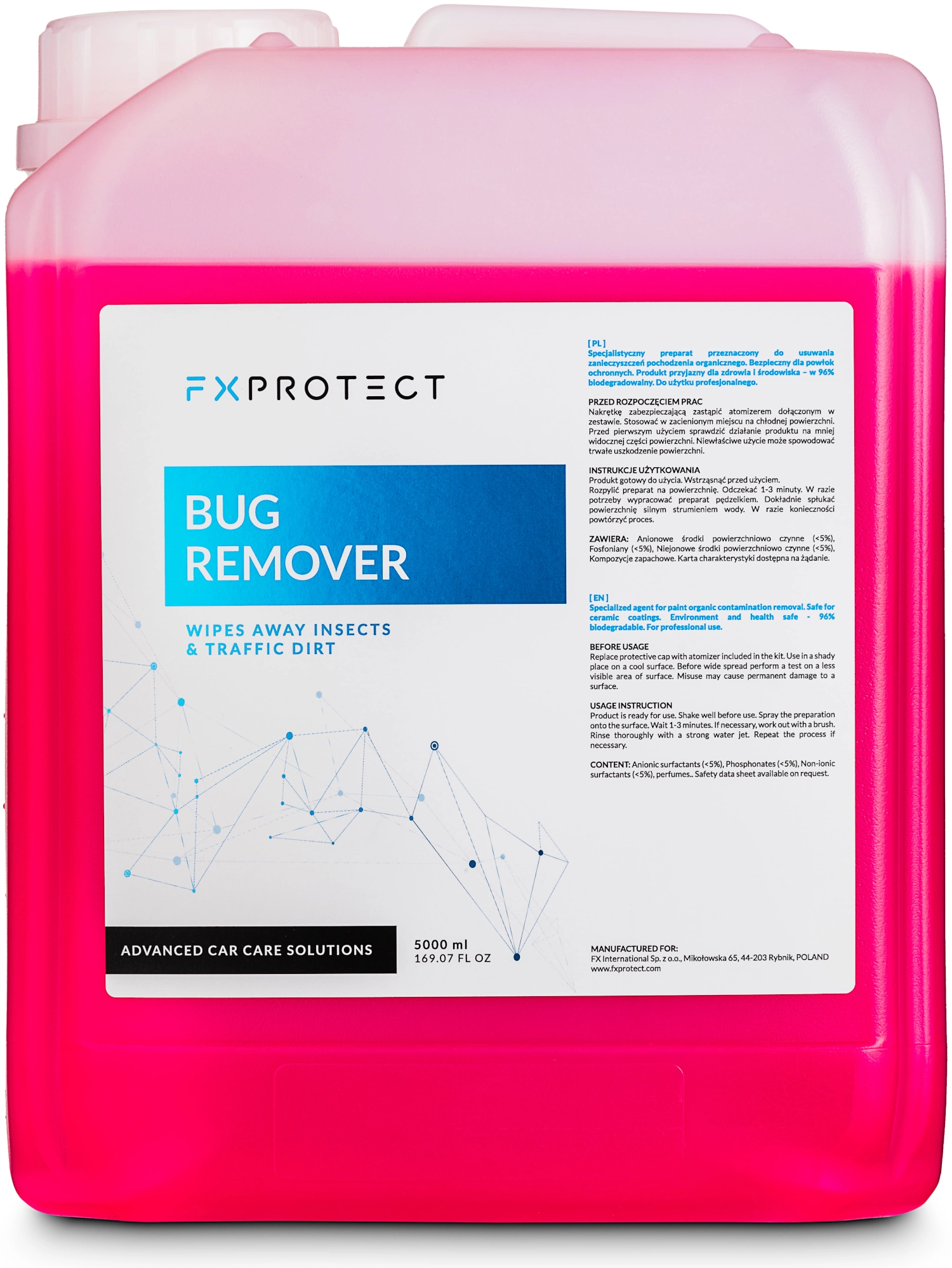 FX Protect Bug Remover – preparat do usuwania owadów, bezpieczny dla powłok 5l