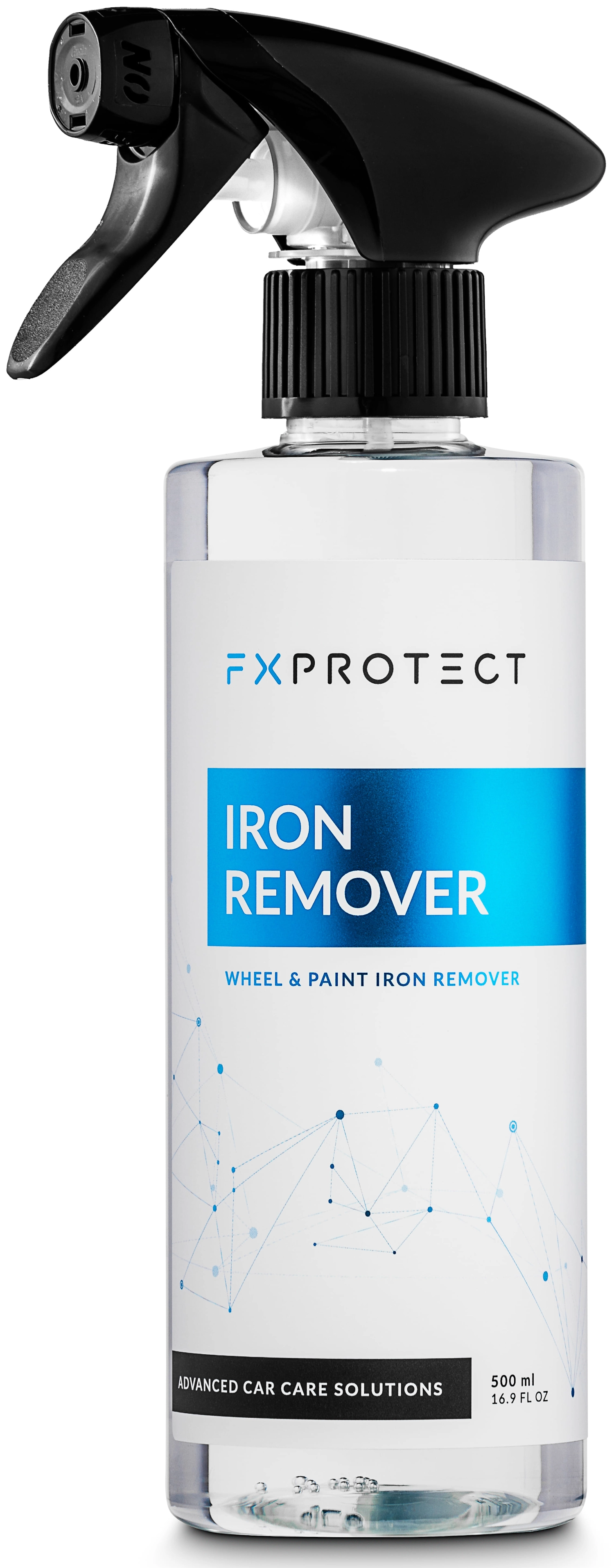 FX PROTECT Iron Remover Extra Strength 500ml bottle for removing iron particles from car paint and wheels