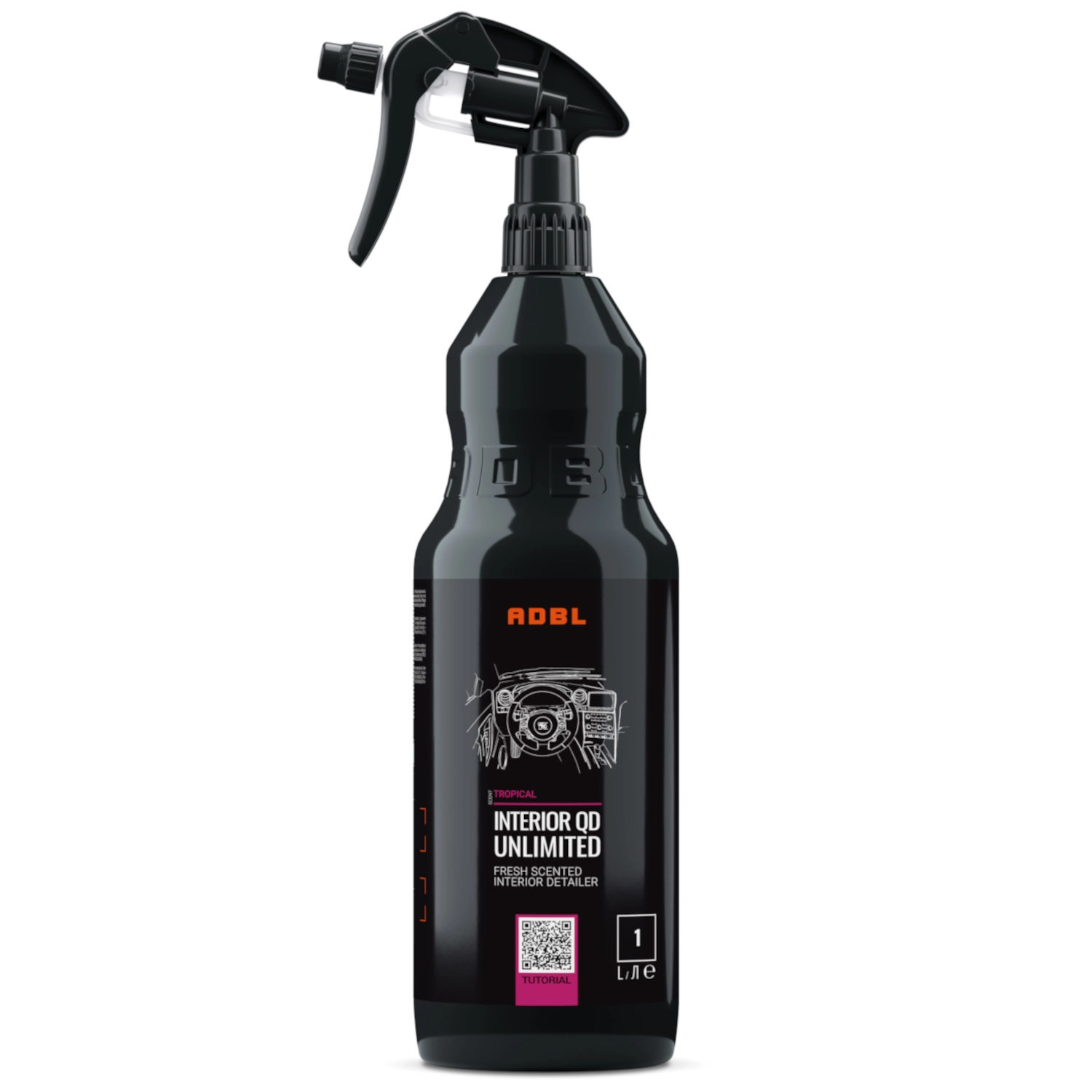 ADBL Quick Detailer för invändiga ytor 1L flaska för rengöring av läder, plast och textil
