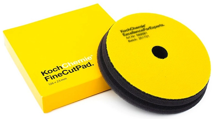 Koch Chemie Fine Cut Pad medelhård polerpad 126mm diameter för maskinpolering