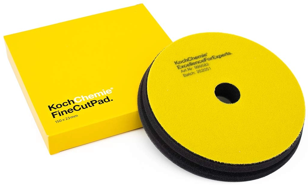Koch Chemie Fine Cut Pad medelhård polerpad 150mm diameter för lackkorrigering