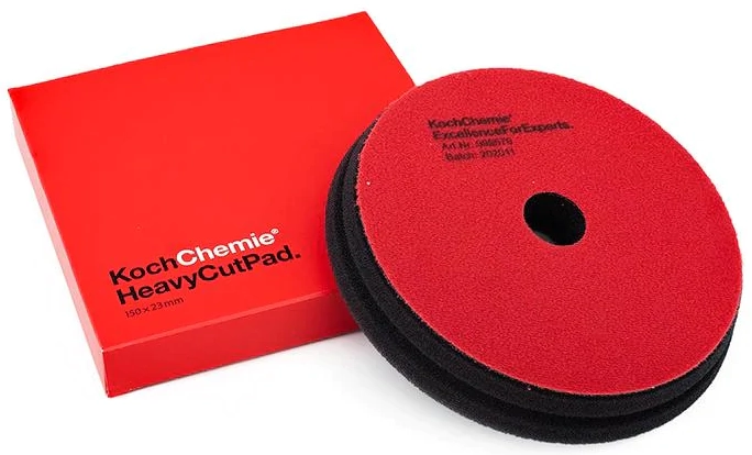Koch Chemie Heavy Cut Pad 150mm hård polerpad för grovpolering och borttagning av djupa repor