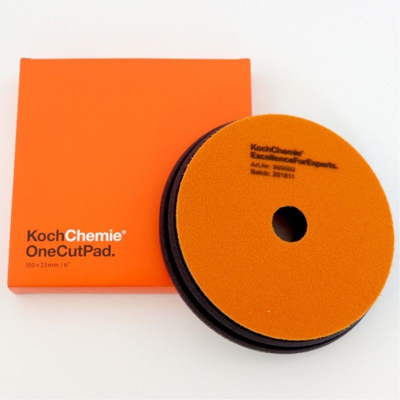 Koch Chemie One Cut Pad medelgrov polerpad 150mm diameter för DA polisher och rotary polisher