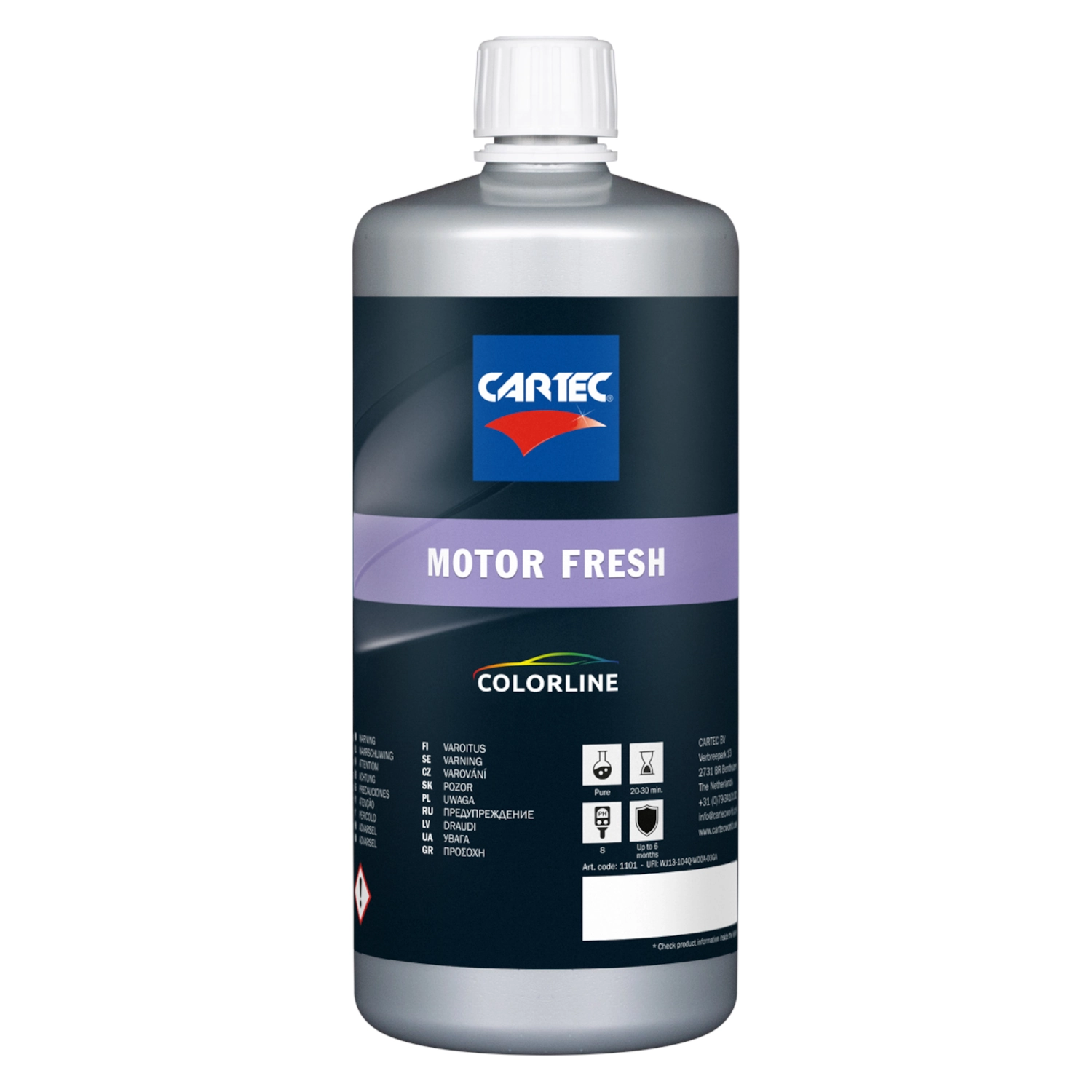 Engine bay plastic and rubber protectant 1L by Cartec for tyres, wheel arches and rubber mats