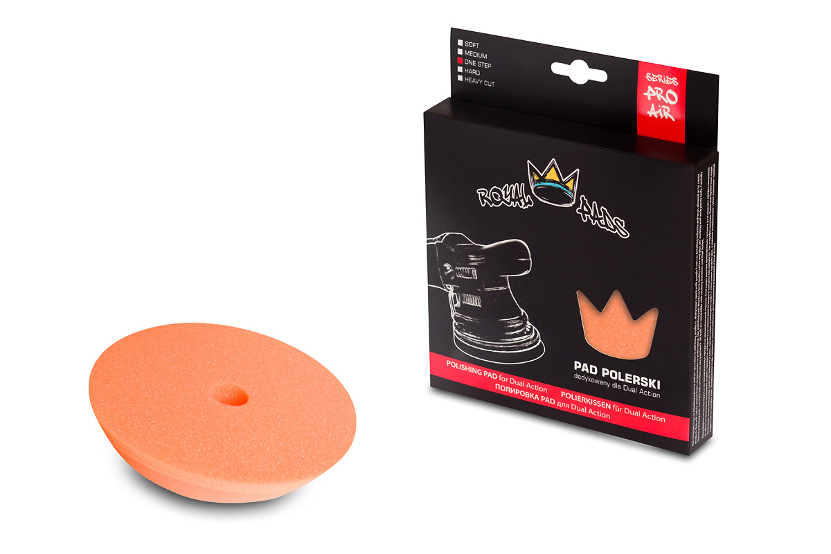 Orange Royal Pads Polish Pad 80/100mm open cell foam for DA polisher one-step correction