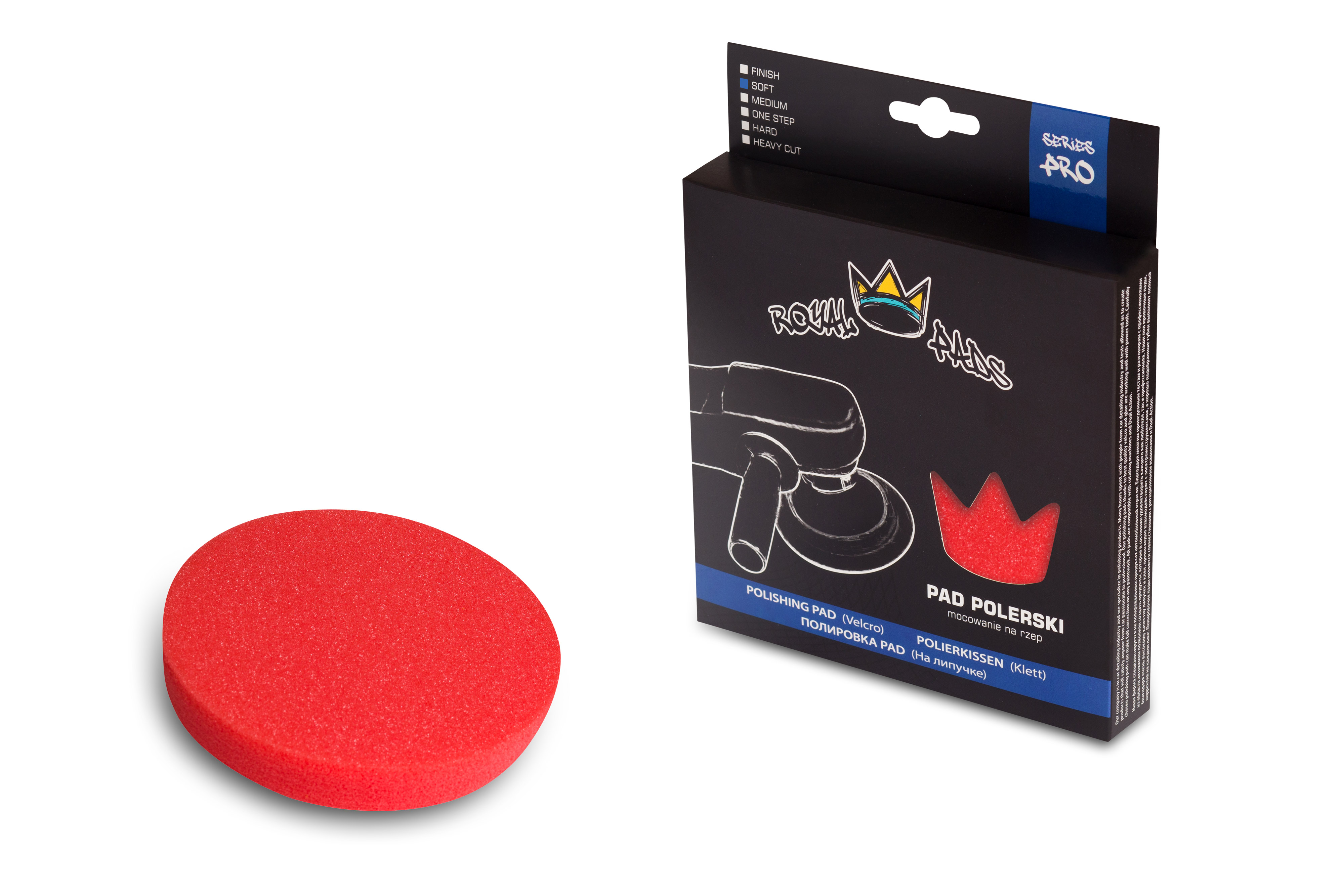 Polishing pad soft red 130mm – autopflege, Royal Pads Pro