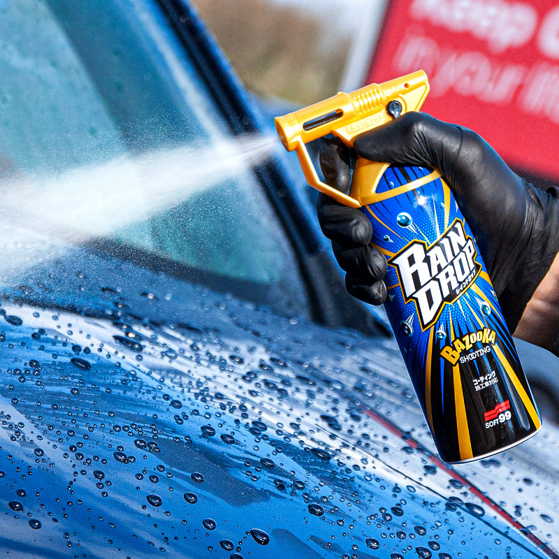 Quick protective spray SOFT99 Rain Drop 300ml bottle for paint, glass, plastic and chrome with hydrophobic gloss