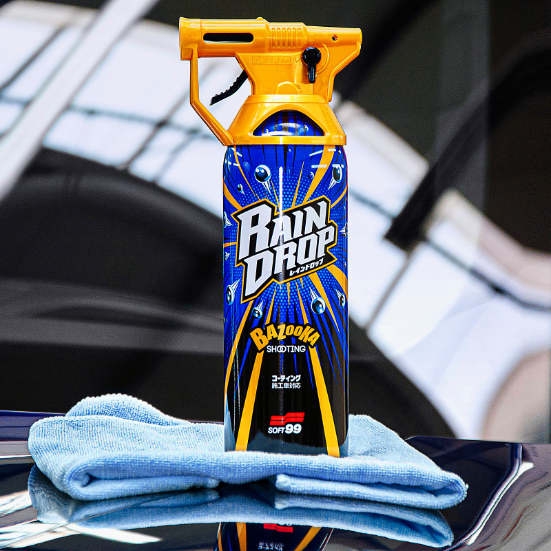 Quick protective spray SOFT99 Rain Drop 300ml bottle for paint, glass, plastic and chrome with hydrophobic gloss