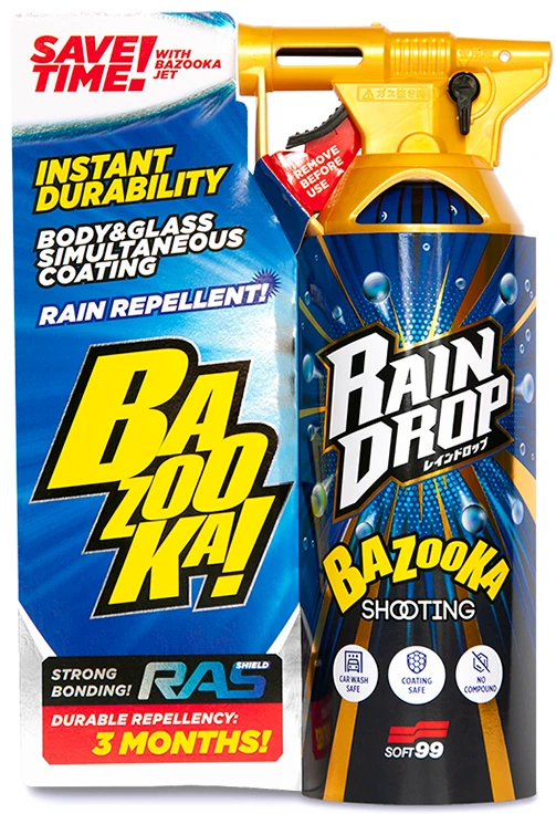 Quick protective spray SOFT99 Rain Drop 300ml bottle for paint, glass, plastic and chrome with hydrophobic gloss