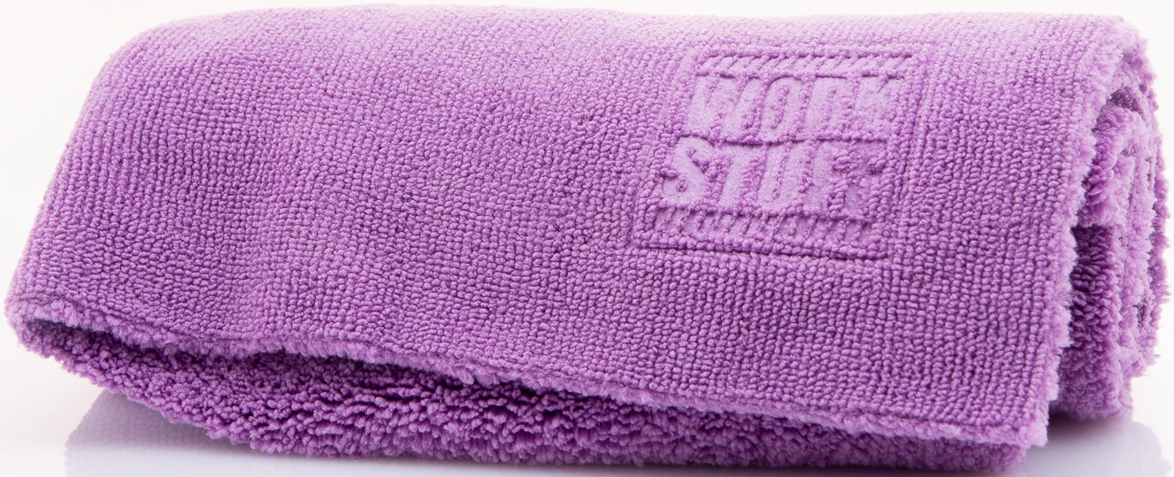 Work Stuff Gentleman Basic Purple – delikatna mikrofibra bez obszycia, 40x40cm, 350gsm