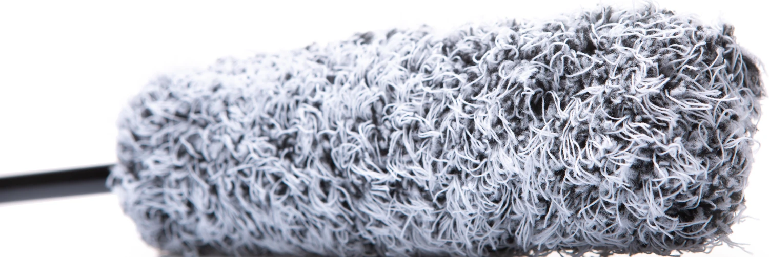 WORK STUFF Wheel Brush 46 cm with dense microfibre bristles and foam handle for professional wheel cleaning