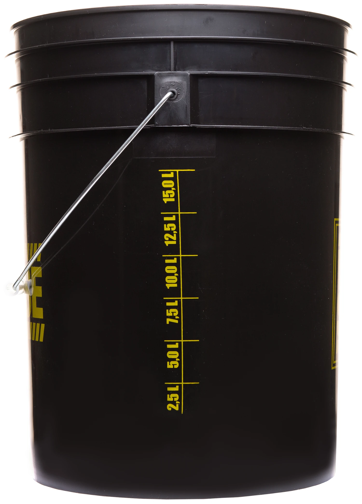 Svart WORK STUFF Buckets detailinghink med integrerad smutsseparator för professionell biltvätt och detailing