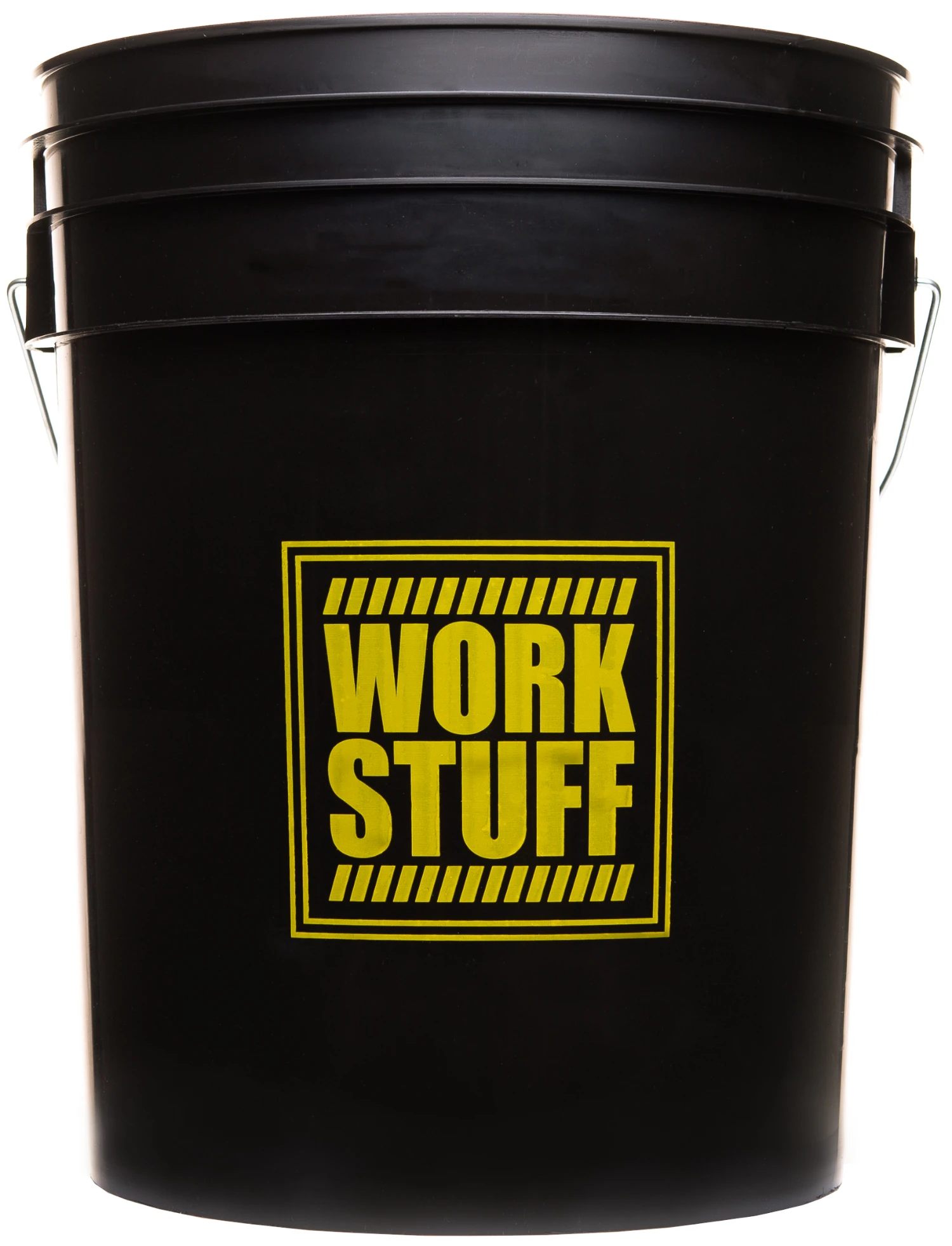 Svart WORK STUFF Buckets detailinghink med integrerad smutsseparator för professionell biltvätt och detailing