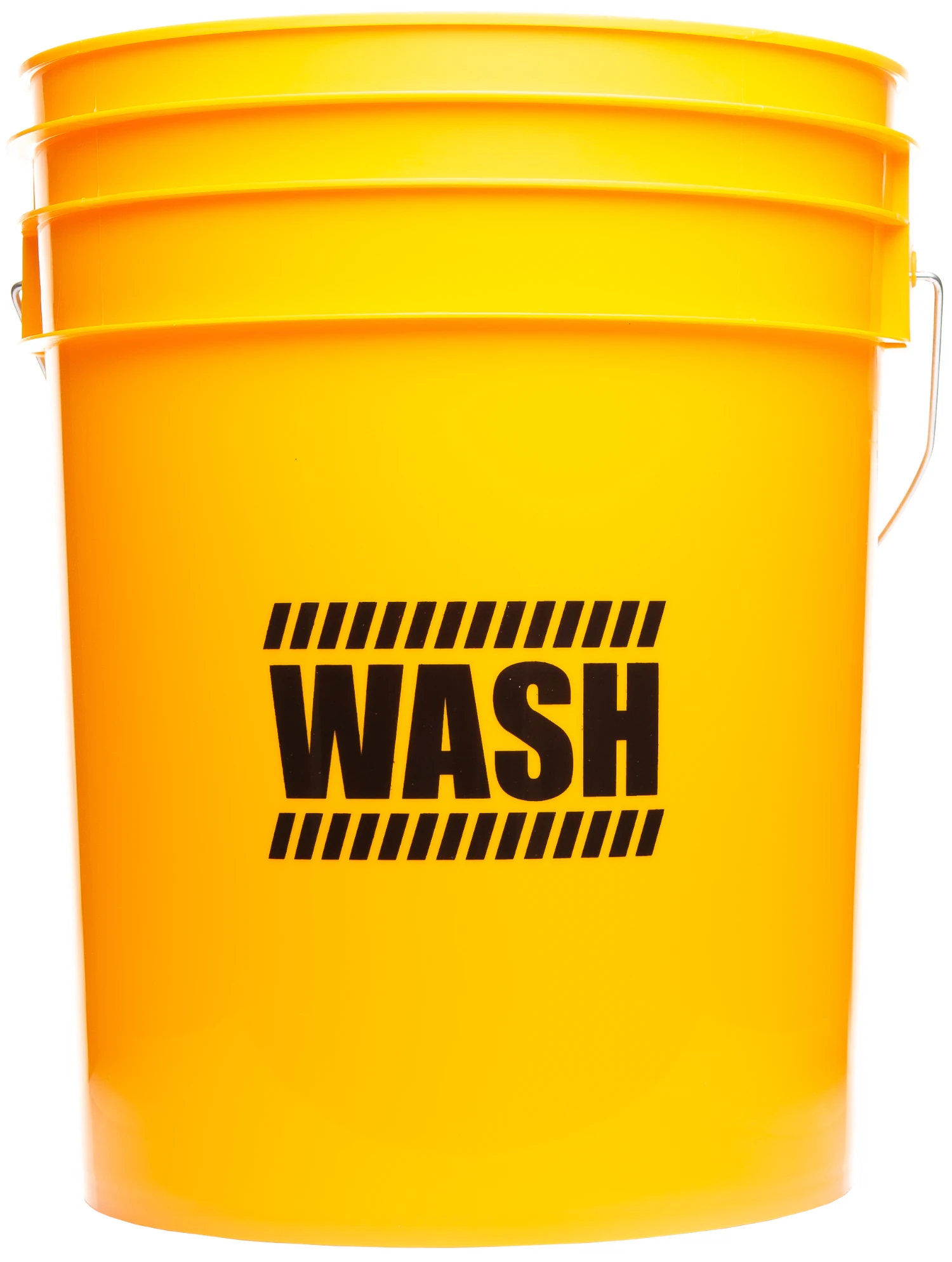 Yellow detailing bucket with grit guard from WORK STUFF Buckets for two-bucket car washing system