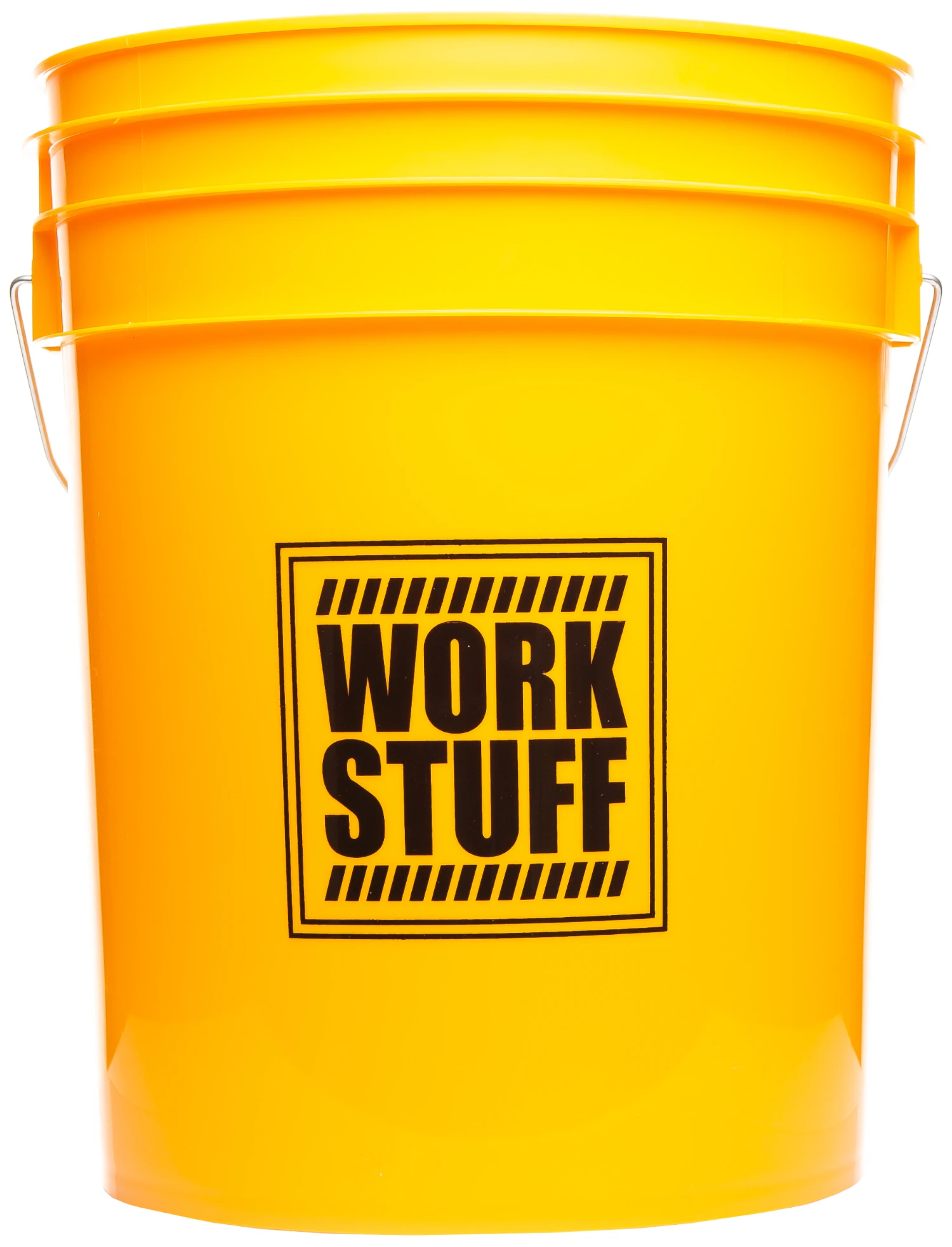 Yellow detailing bucket with grit guard from WORK STUFF Buckets for two-bucket car washing system