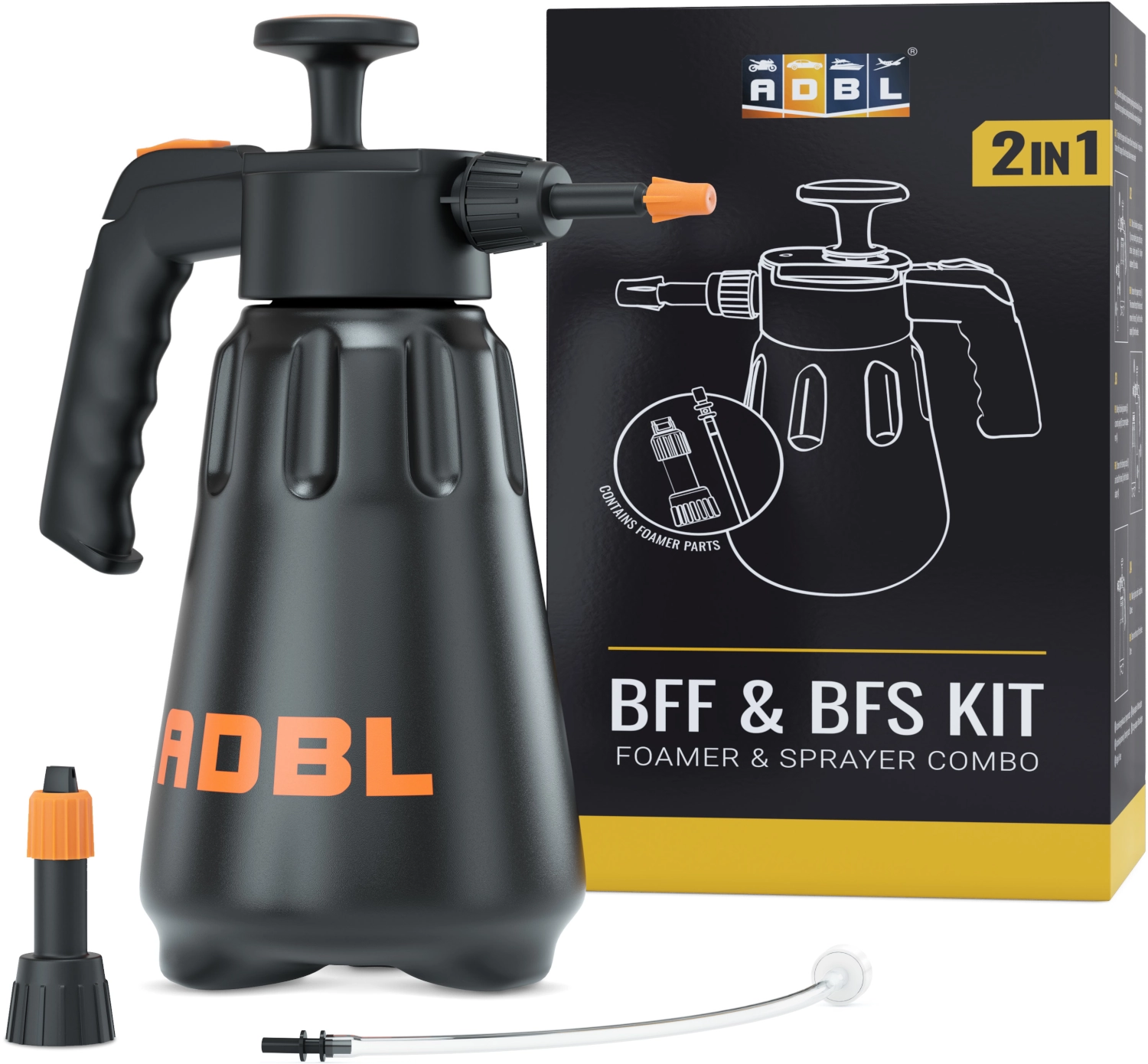 ADBL BFS & BFF KIT – 2 w 1, opryskiwacz + pianownica 2l