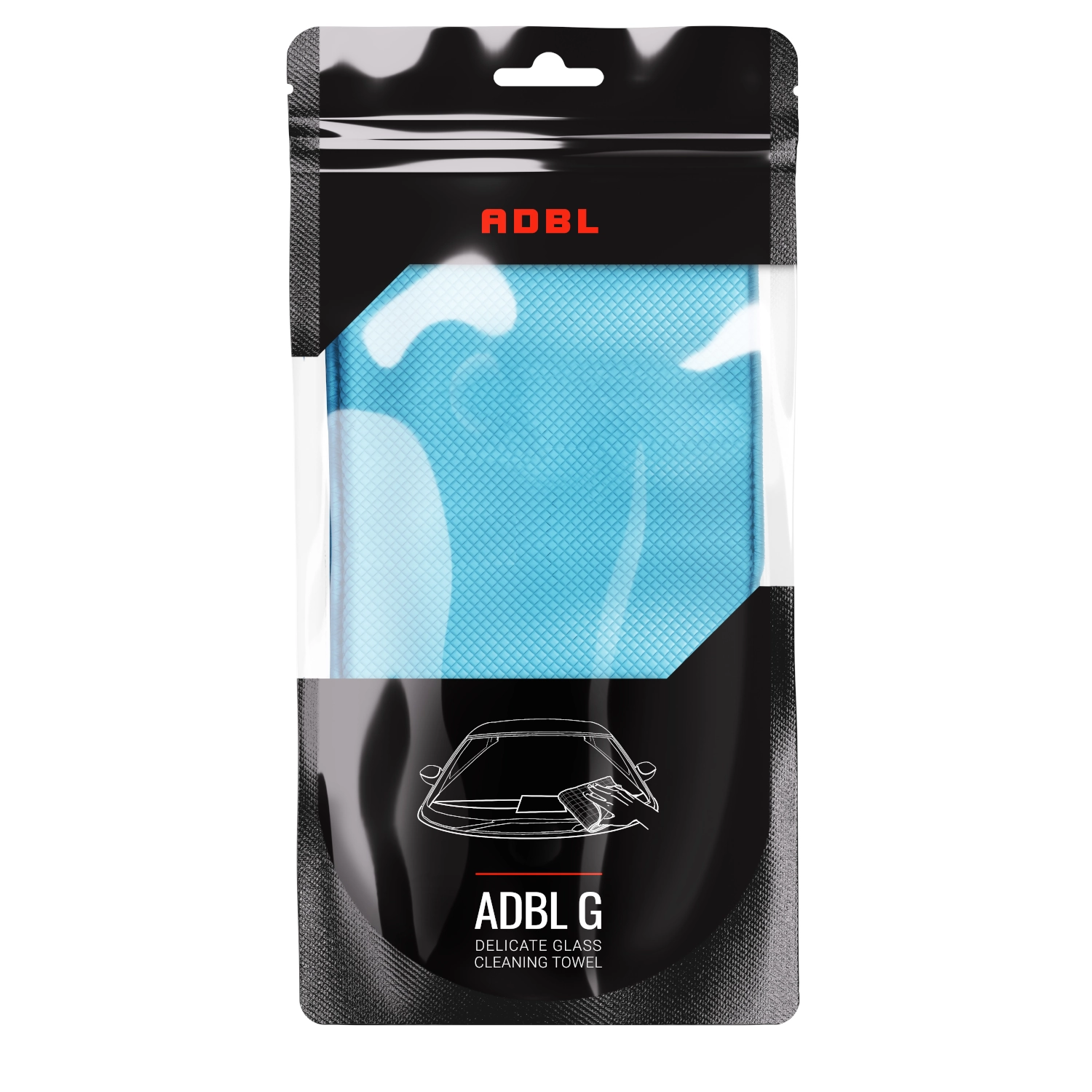 ADBL Glasrengöringsduk Microfiber 40x40cm 300gsm luddfri streckfri för bilglas