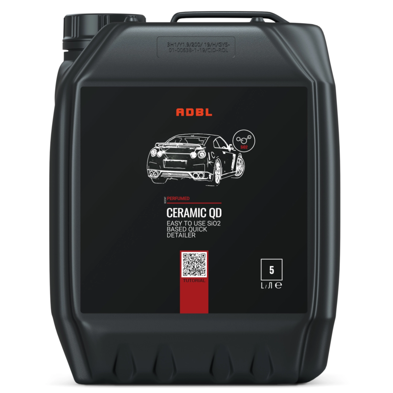 ADBL Quick Detailer with Silica 5L container for professional paint care and gloss maintenance