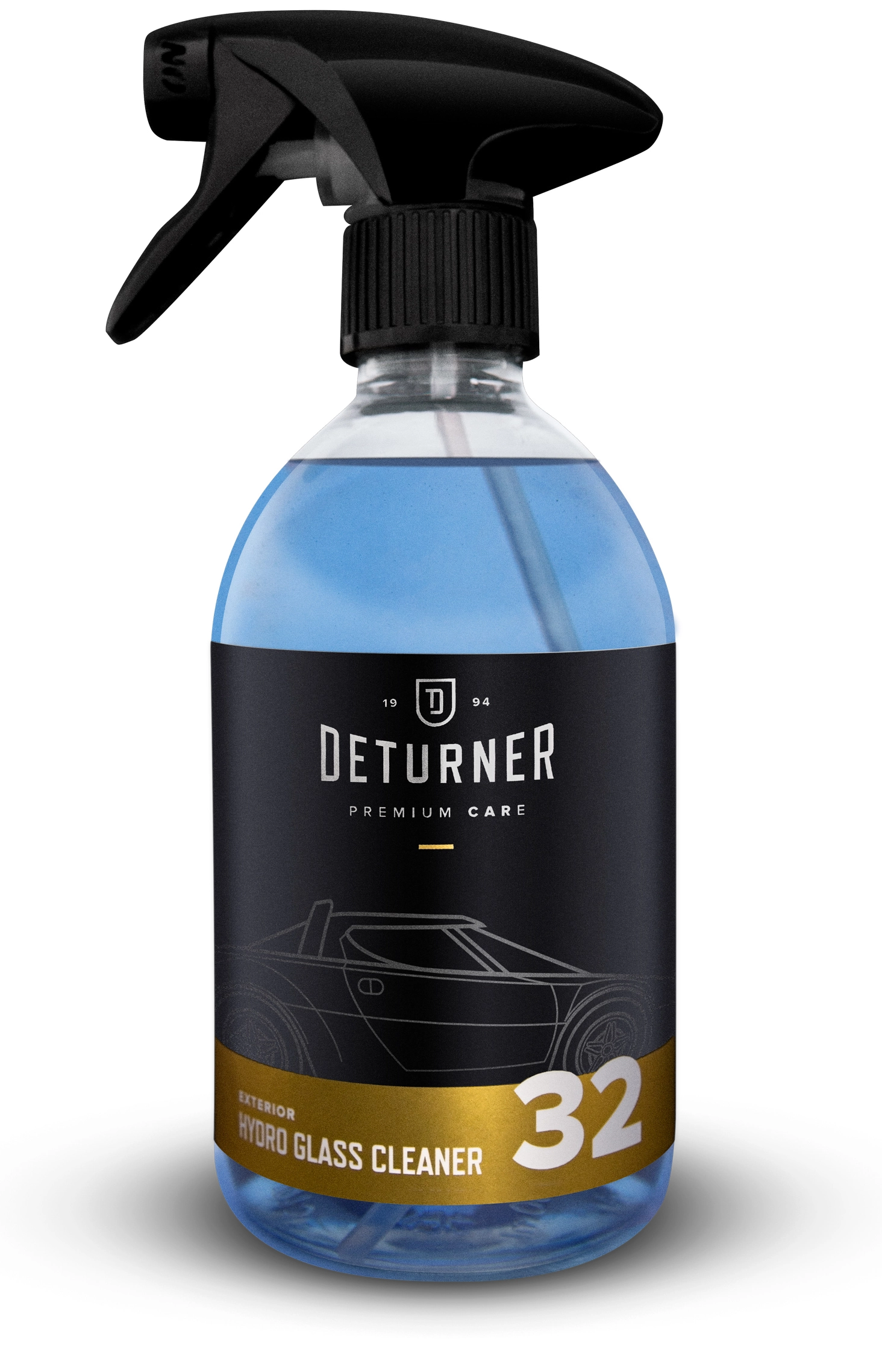Deturner Hydro Glass Cleaner – płyn do mycia szyb, pozostawia warstwę hydrofobową 500ml