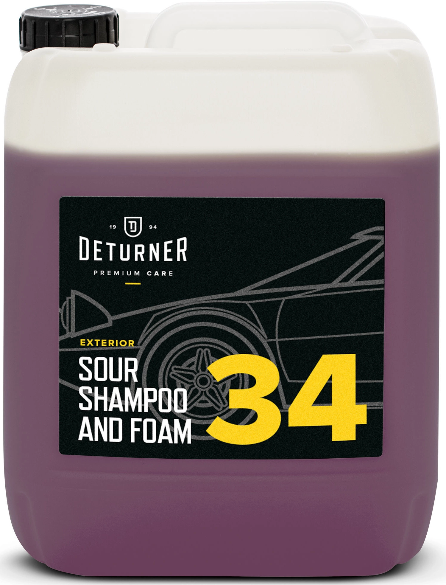 Deturner Sour Shampoo & Foam – kwaśny szampon i piana aktywna, 2 w 1 5L