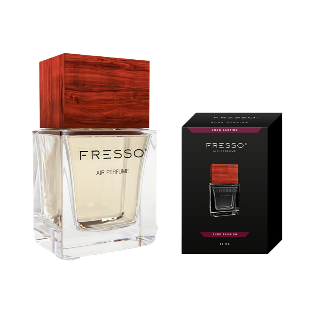 Fresso - Scents Car Perfume Pure Passion 50ml with wooden cap for vehicle cabin