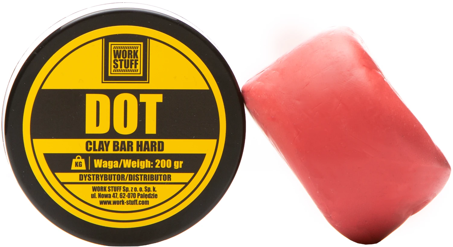 WORK STUFF Clay Bar Hard 200g mechanical paint decontamination clay for removing contaminants