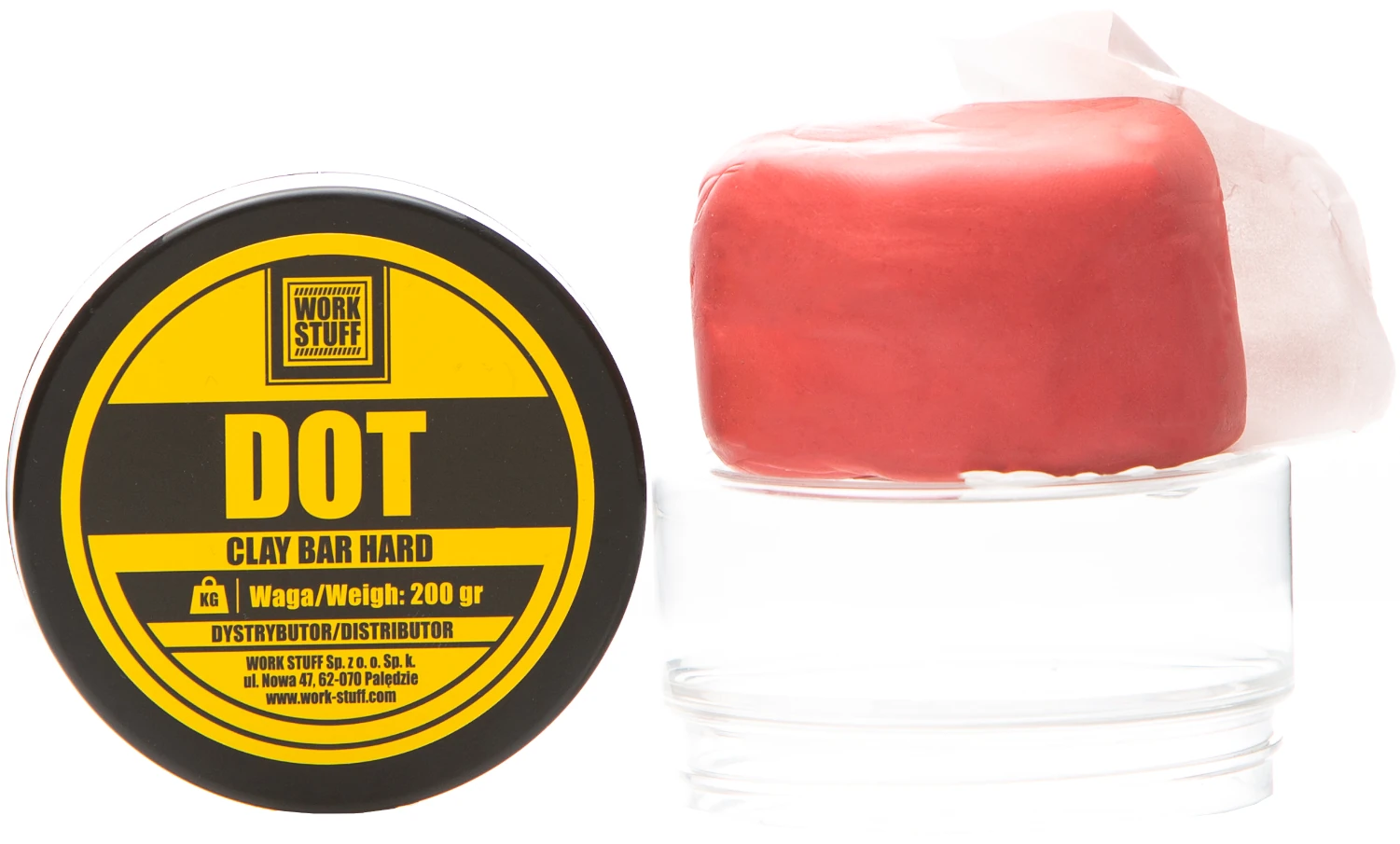 WORK STUFF Clay Bar Hard 200g mechanical paint decontamination clay for removing contaminants