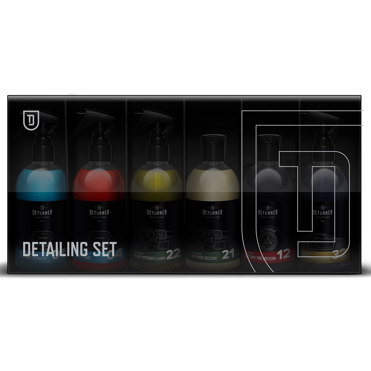 Deturner Detailing SET gift box with 6 bottles of 250ml detailing products