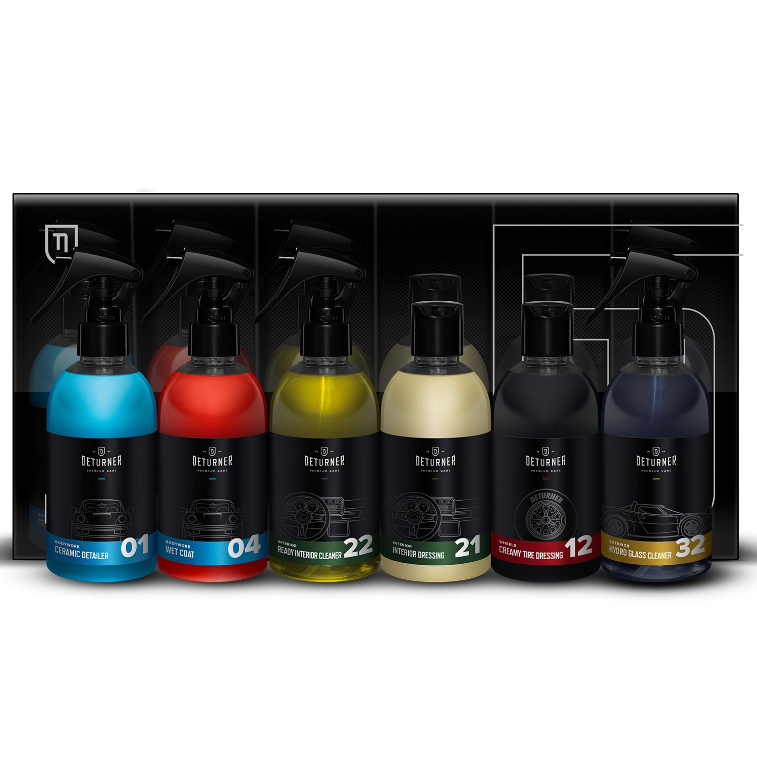 Deturner Detailing SET gift box with 6 bottles of 250ml detailing products