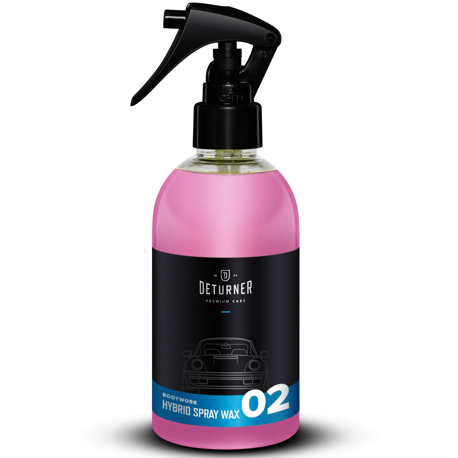 Deturner Spray Wax 250ml bottle with spray top for masking micro scratches and paint protection