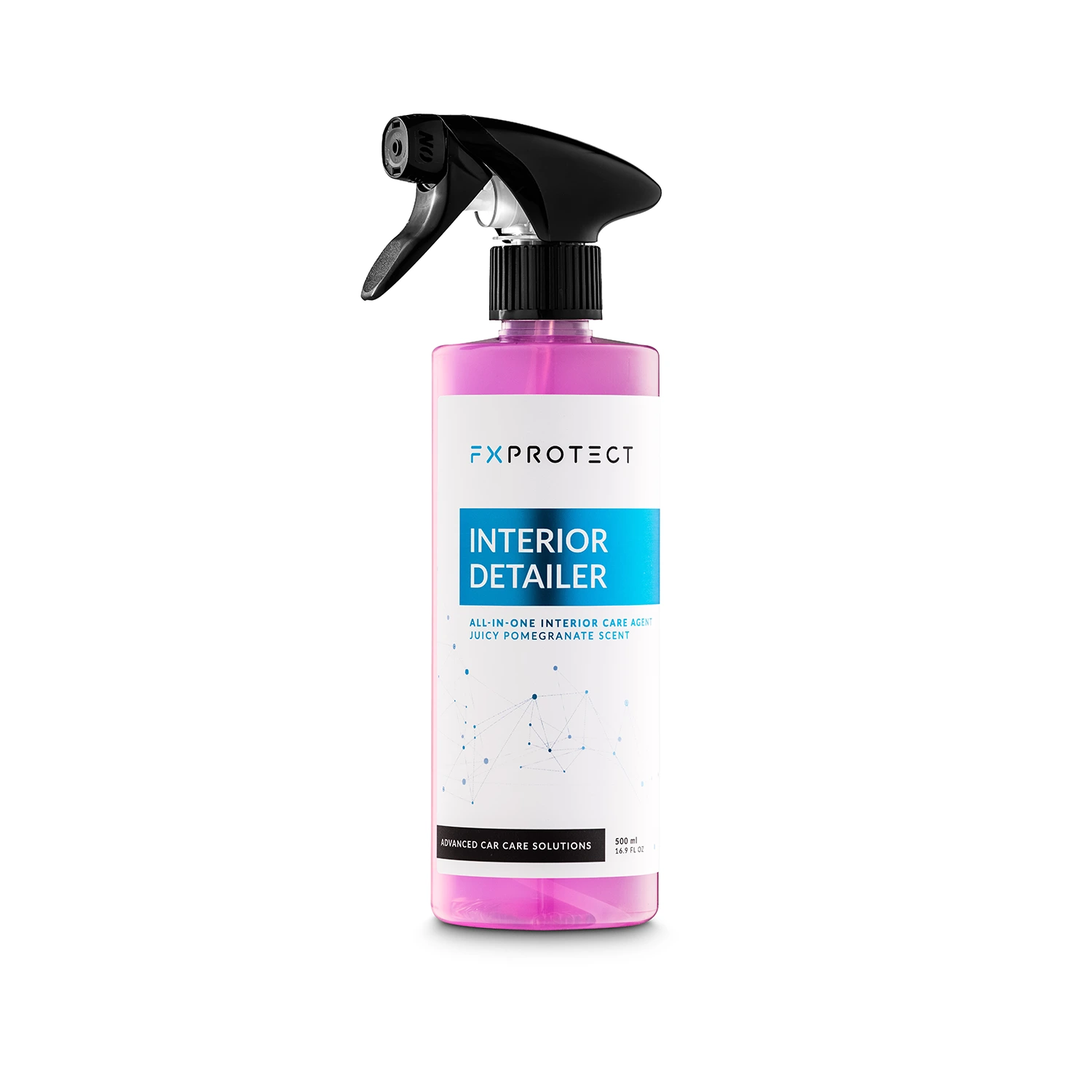 FX PROTECT Interior Quick Detailer 500ml spray bottle for cleaning dashboards and plastic trim