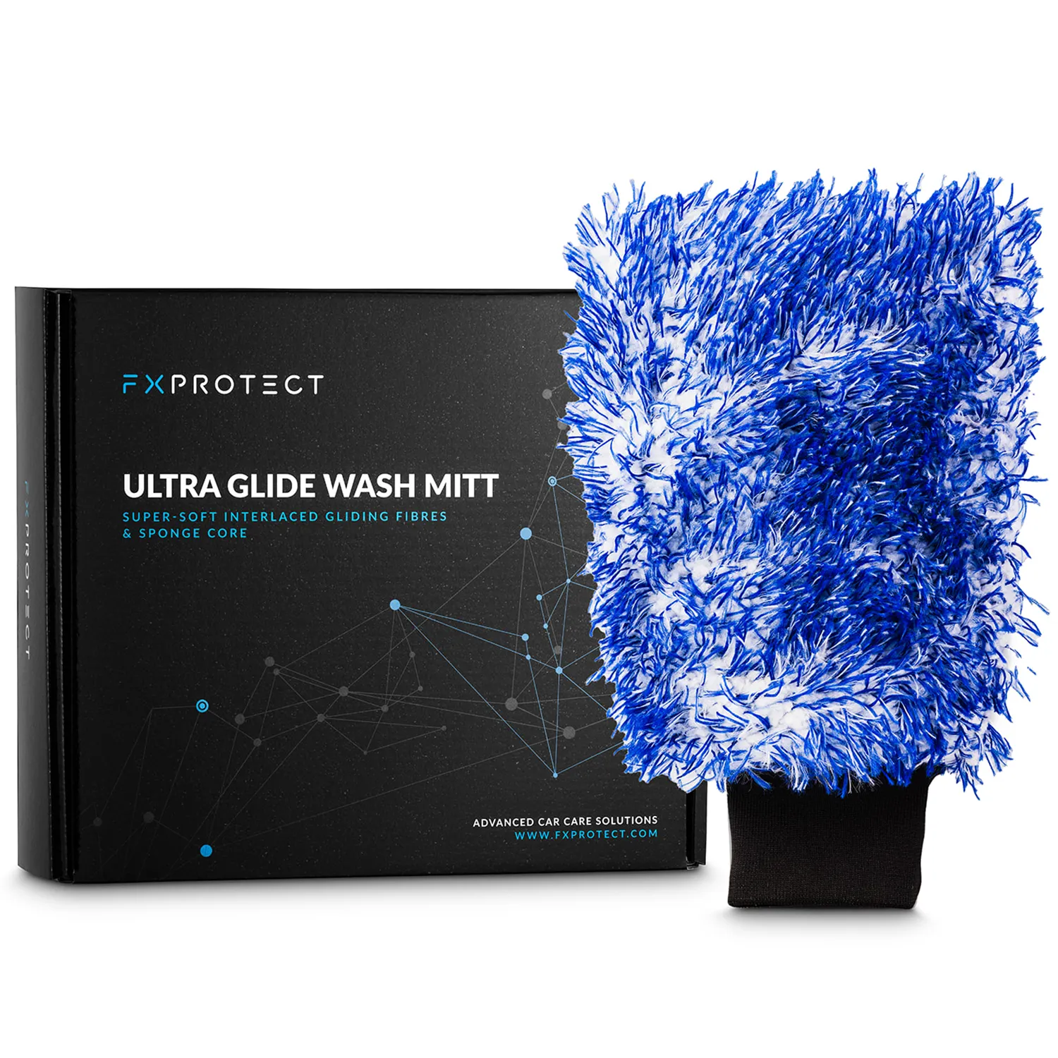 FX PROTECT Ultra-Soft Microfibre Wash Mitt with 7% viscose for gentle car washing and detailing