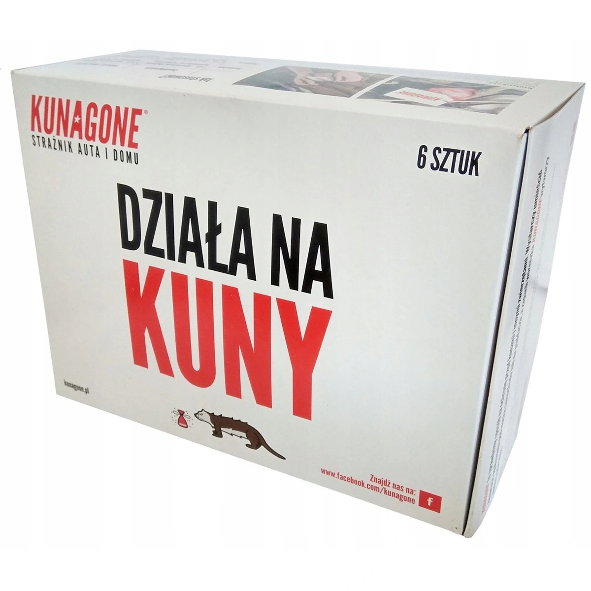 Kunagone Skuteczny odstraszacz na kuny, 6 sztuk