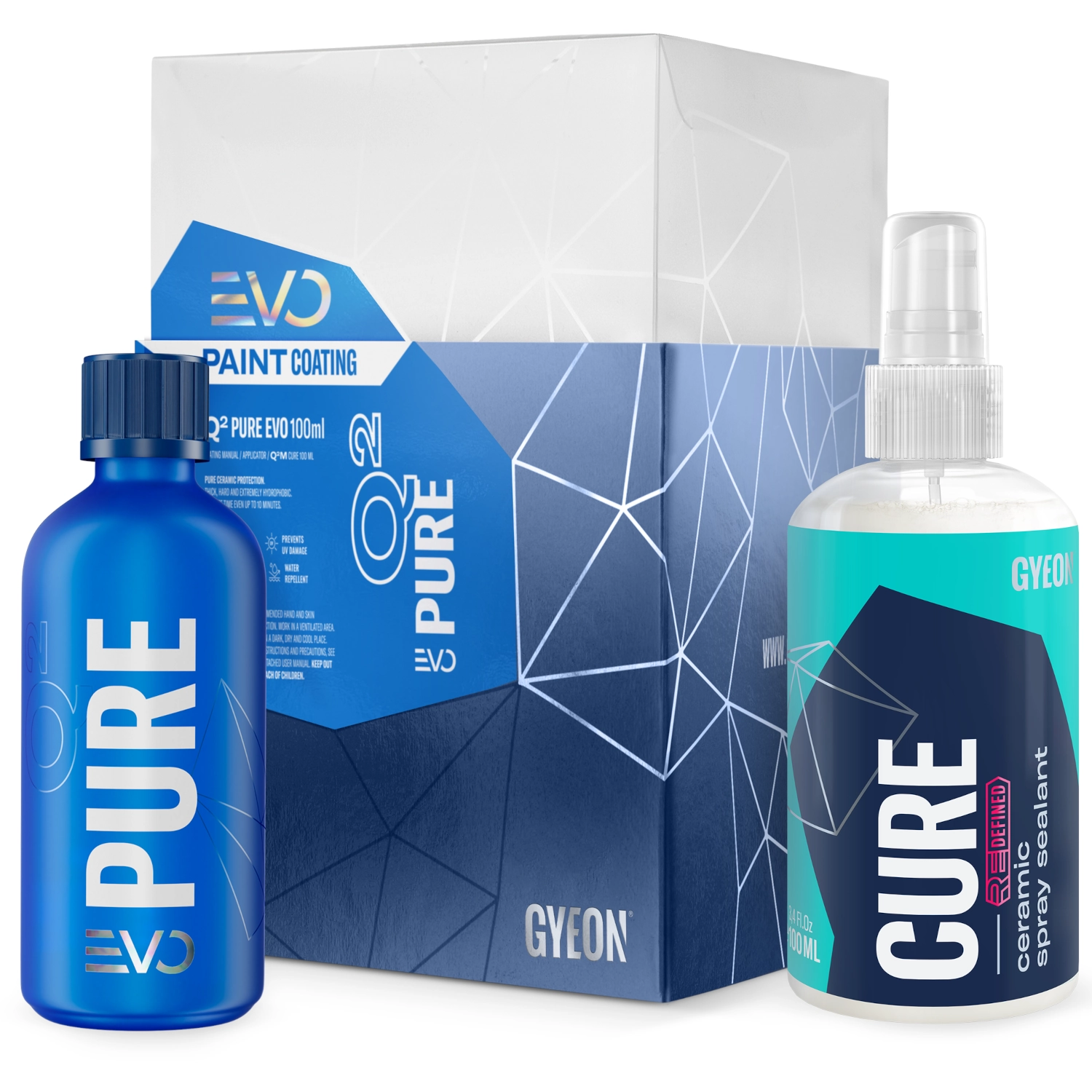 Ceramic Coating 100ml bottle with applicator, Gyeon high-gloss paint protection coating