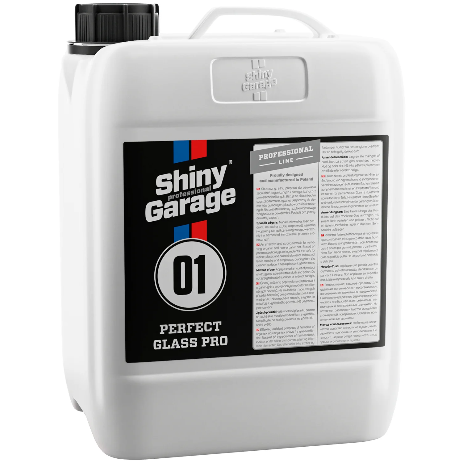 Shiny Garage Perfect Glass Pro – płyn do mycia szyb, nie pozostawia smug 5L