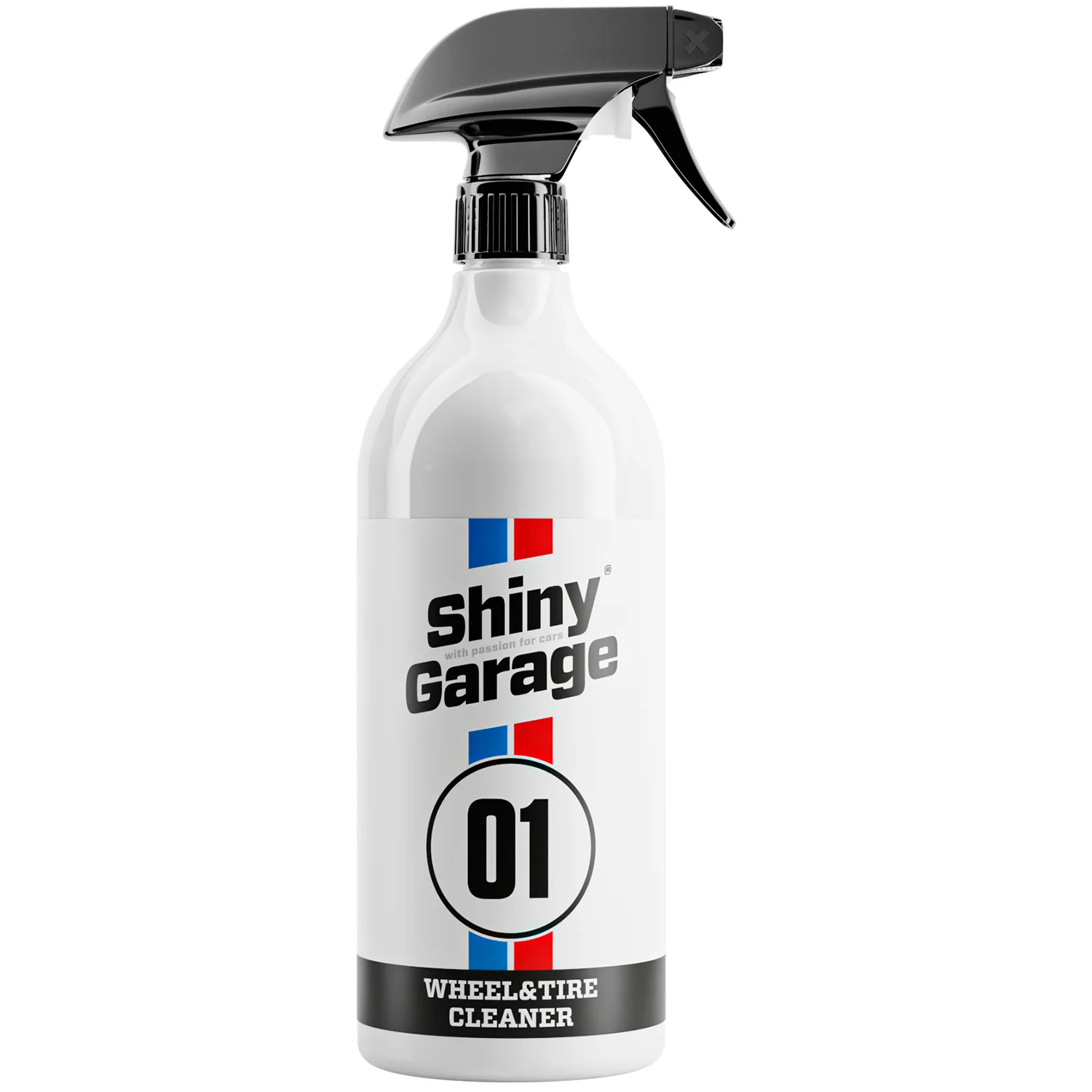 Shiny Garage Wheel and Tyre Cleaner 1L bottle, pH-balanced with Lemon Sorbet scent
