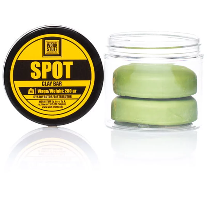 Work Stuff Spot Clay Bar – średnia glinka do oczyszczania lakieru 200g