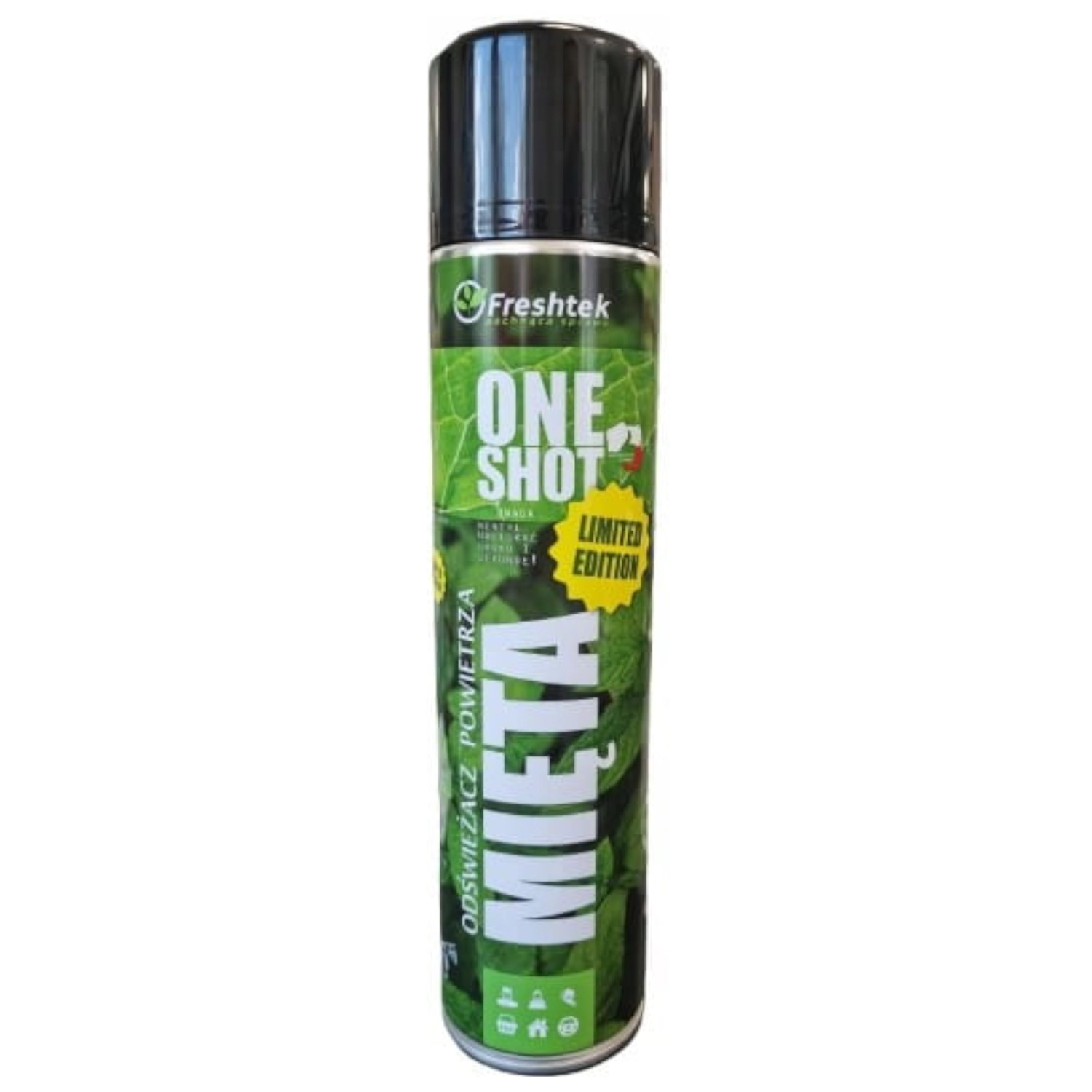 Freshtek Luftfräschare Mint 600ml koncentrerad flaska för fordonskupéer och lokaler