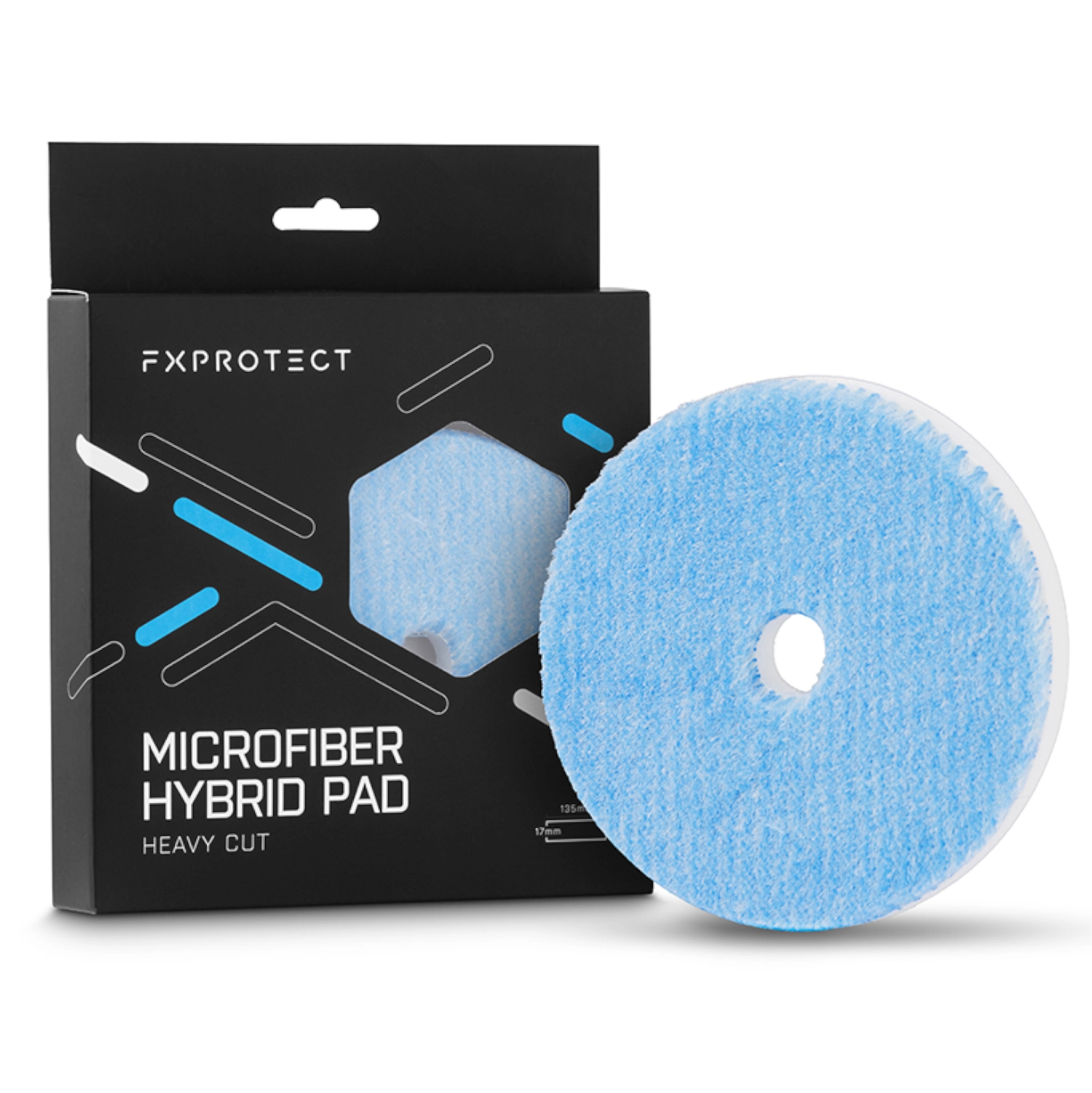 FX PROTECT Microfibre Hybrid Cutting Pad 135mm for compound work and paint correction