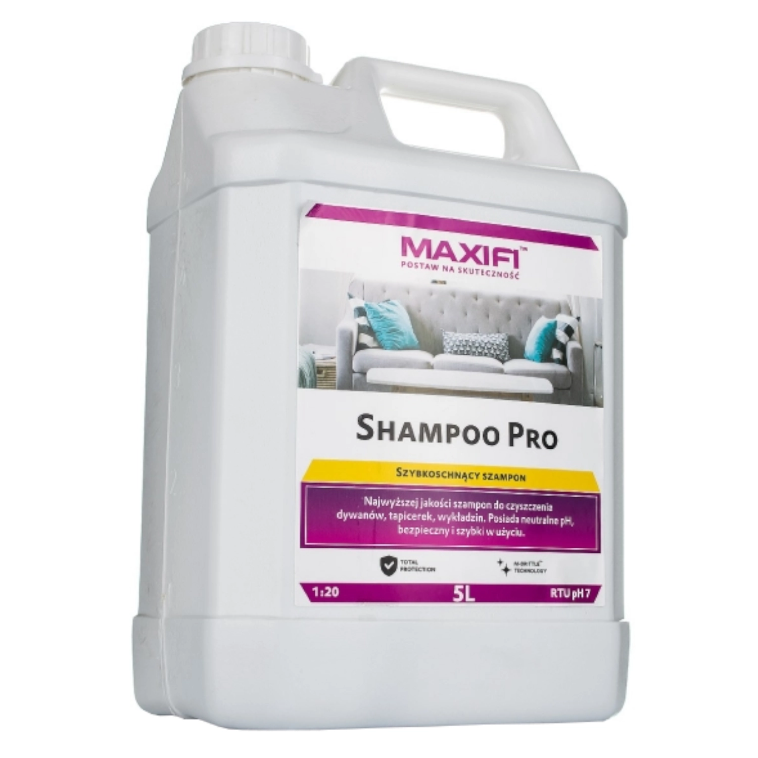 Maxifi Shampoo Pro - Szampon do czyszczenia dywanów 5L
