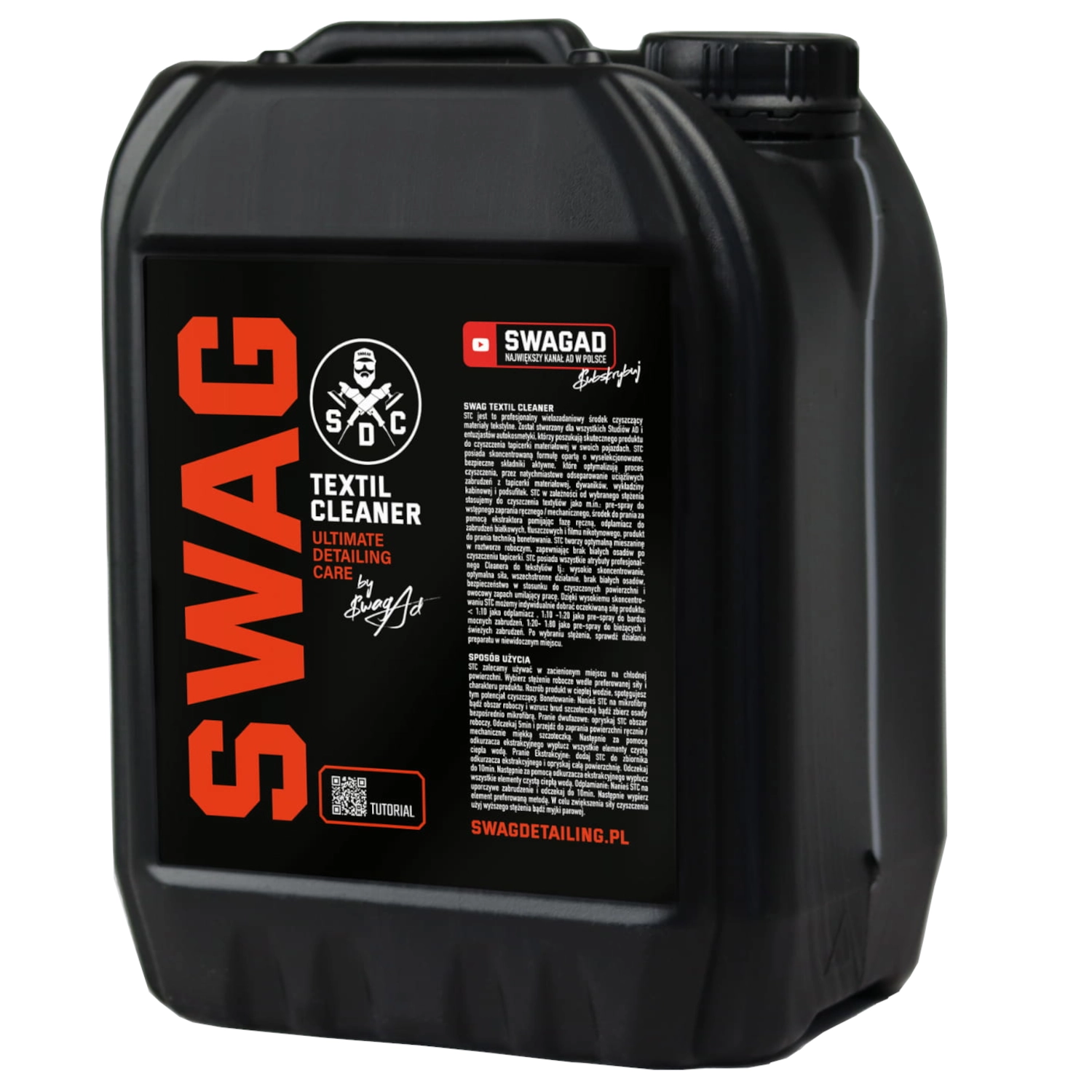 Swag Textil Cleaner - Profesjonalny środek czyszczący materiały tekstylne 5L