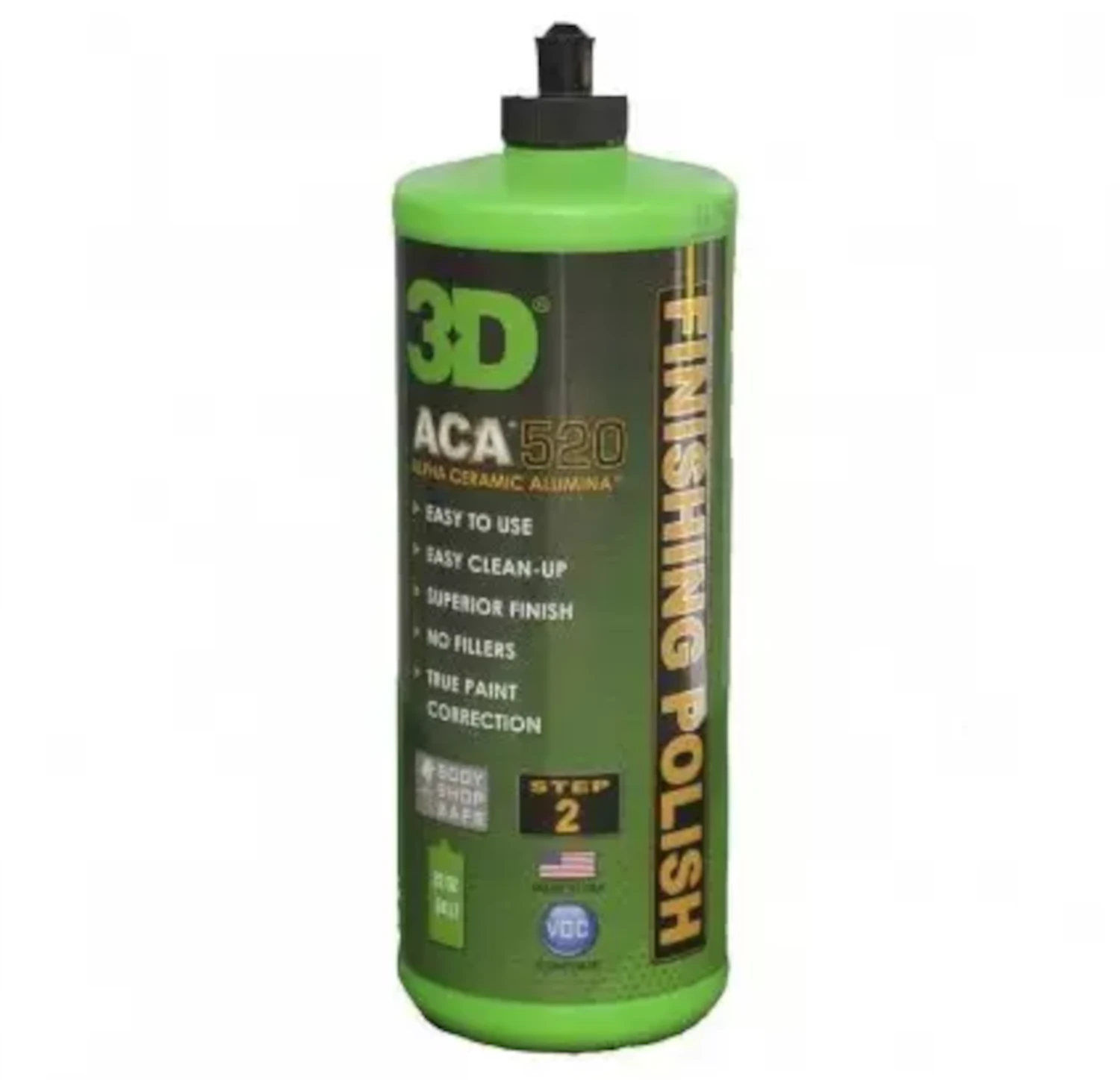 Bottle of 3D Car Care Finishing Polish 946ml with Alfa Ceramic Alumina technology for paint correction