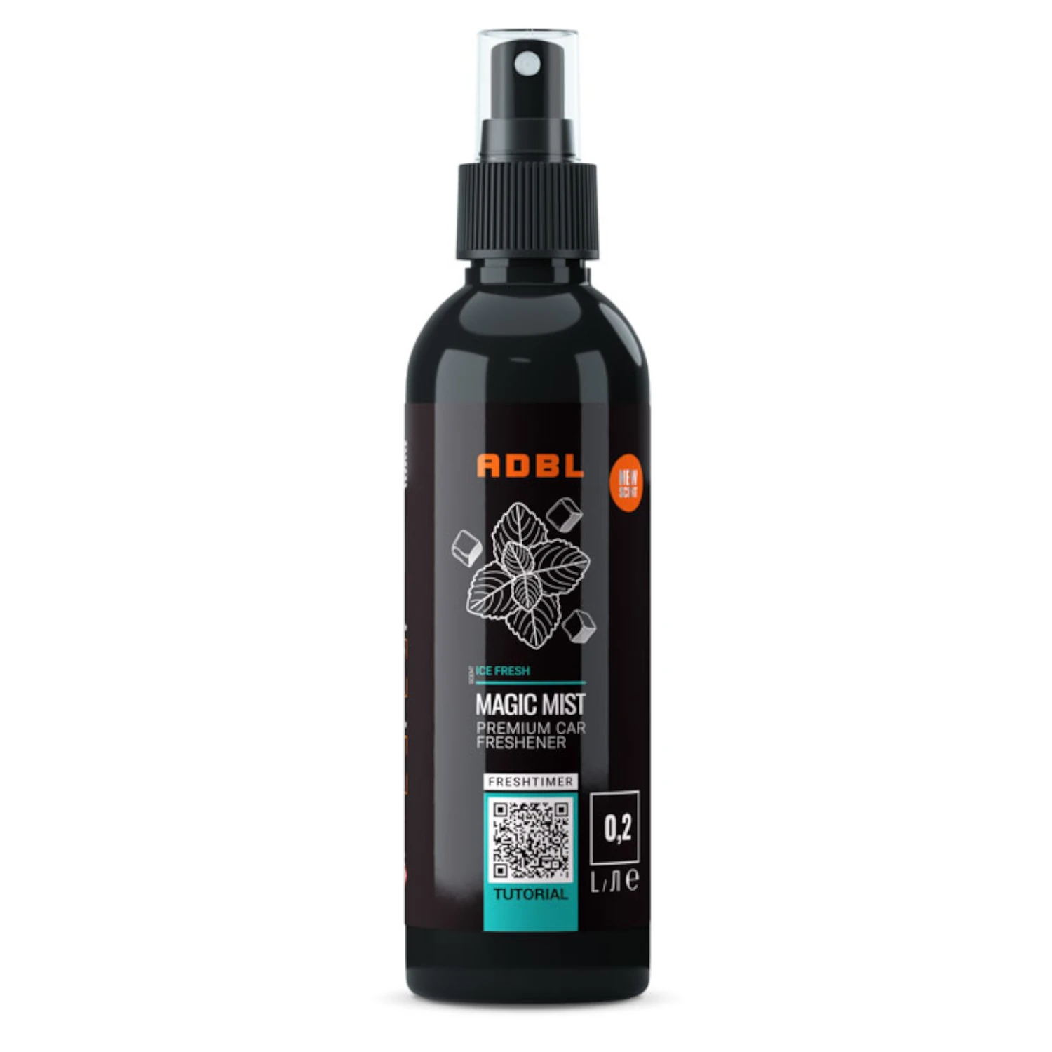 ADBL Ice Fresh Car Air Freshener 200ml spray bottle with cool refreshing scent for vehicle interiors