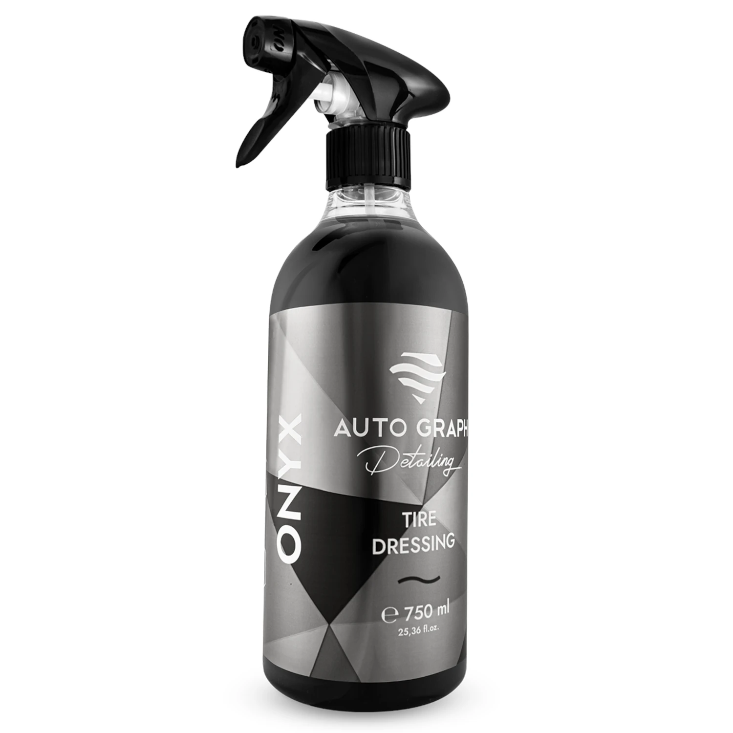 Auto Graph Däckbalsam 750ml flaska med hydrofobisk satinfinish för däck och gummiytor