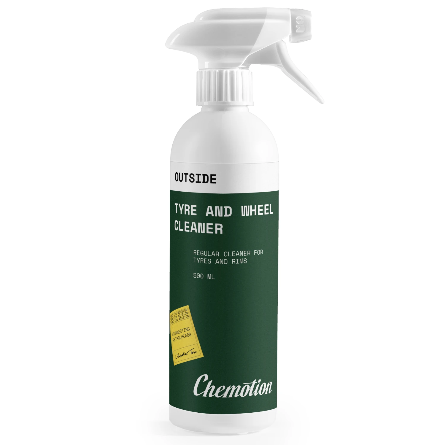 Chemotion NEW Wheel and Tyre Cleaner 500ml spray bottle with thick foam formula