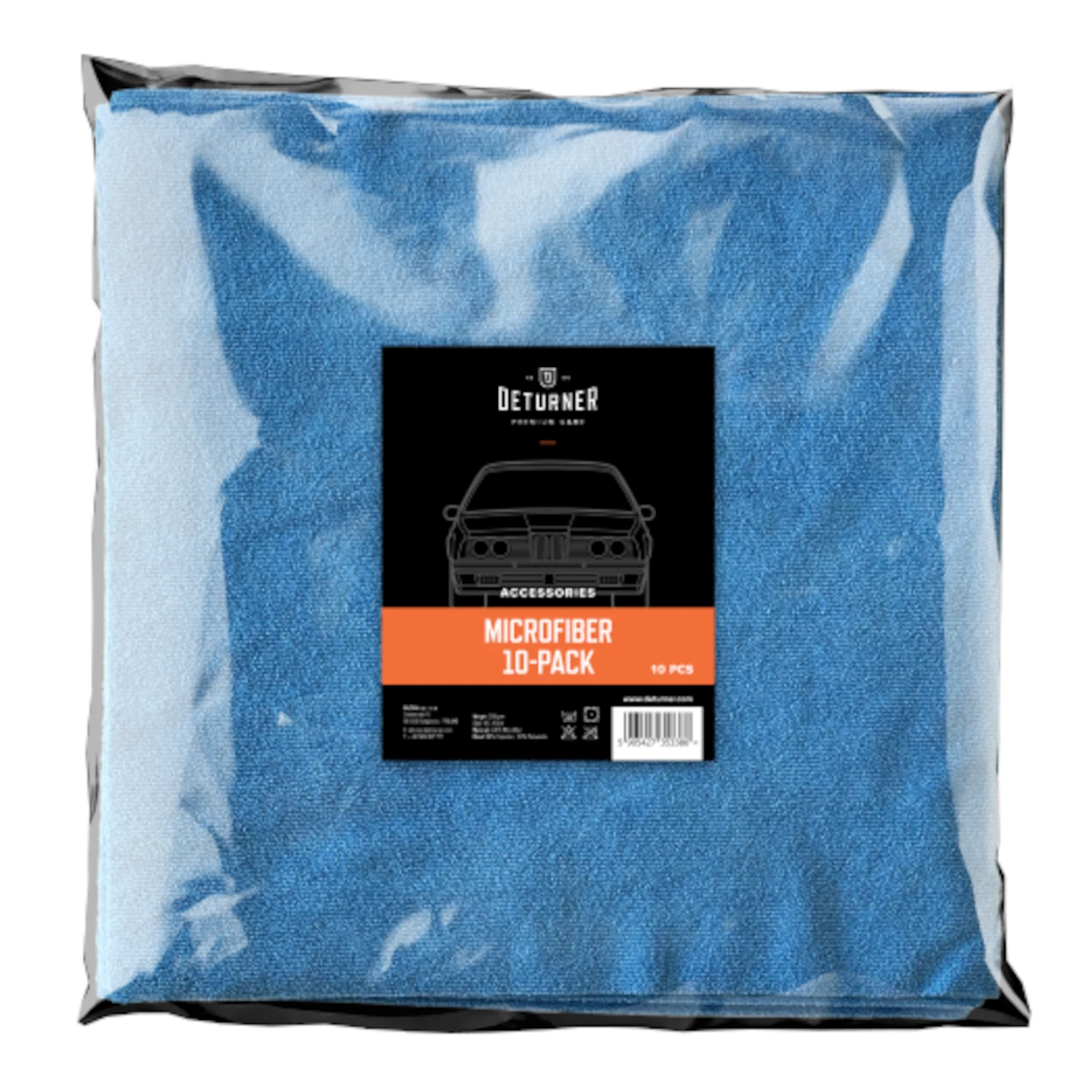 Microfibre towels 10-pack 300 GSM 40x40 cm edgeless Ceramic Coating safe towels from Deturner