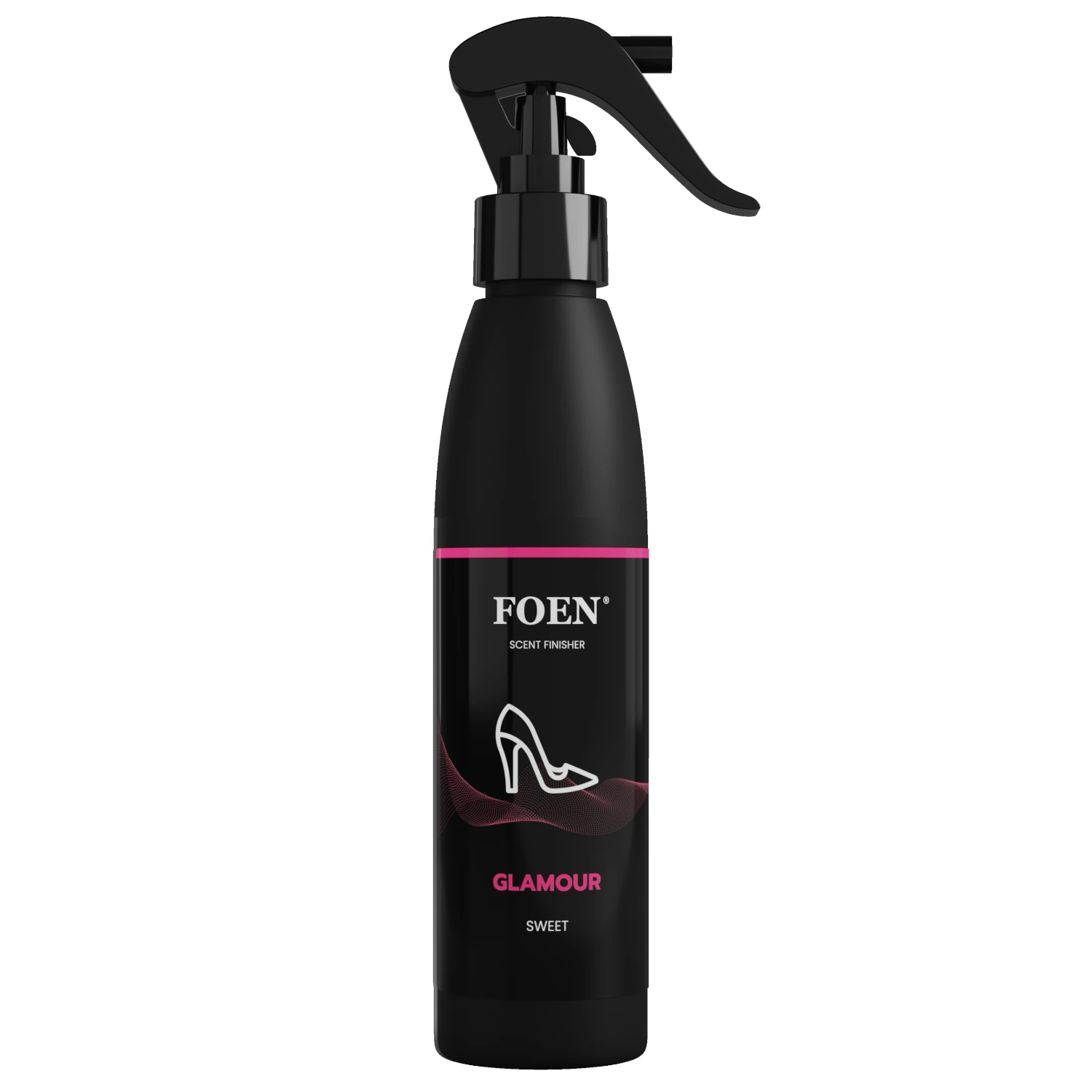 Foen Car Fragrance Glamour 185ml bottle with sensual musk and citrus scent for vehicle interior air care
