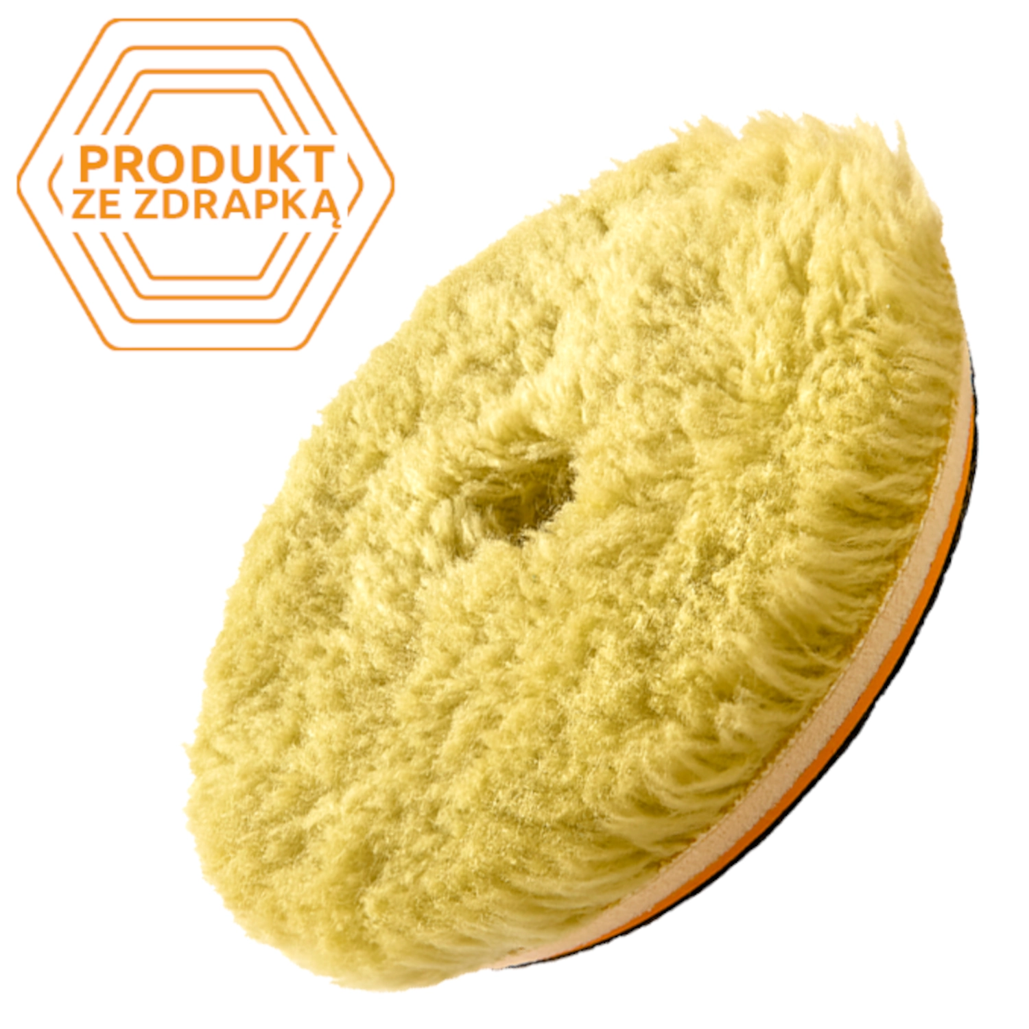 Cutting pad Ultra Cut 2.0 80mm in wool and synthetic fibres from Honey Combination for rubbing and polishing