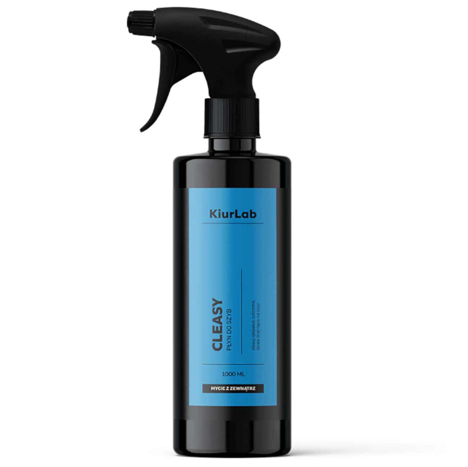 KiurLab Cleasy glass cleaner 1L bottle, streak-free fast-drying formula for vehicle windows