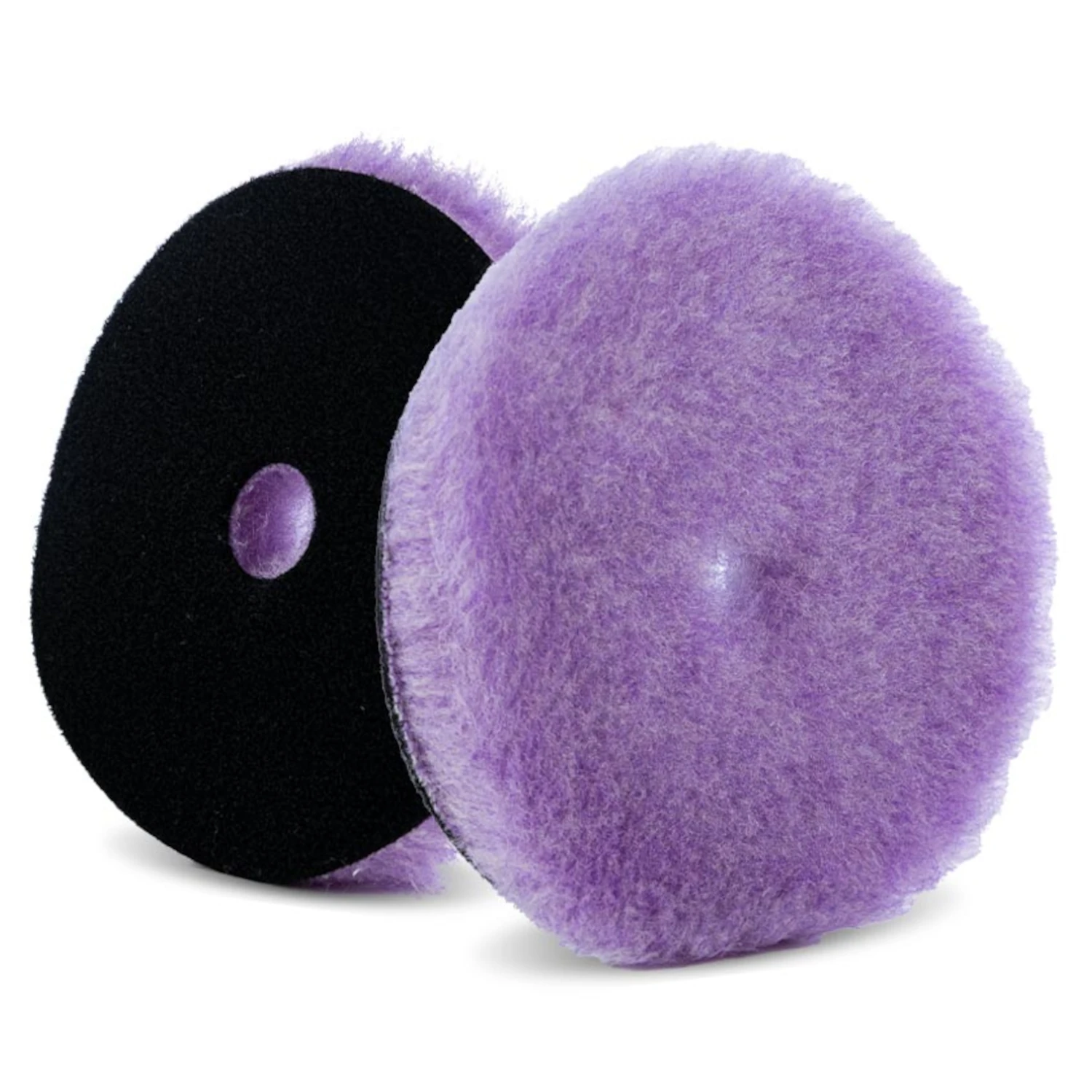 Purple wool polishing pad 158mm high-density foamed wool from Lake Country for rotary and DA polisher
